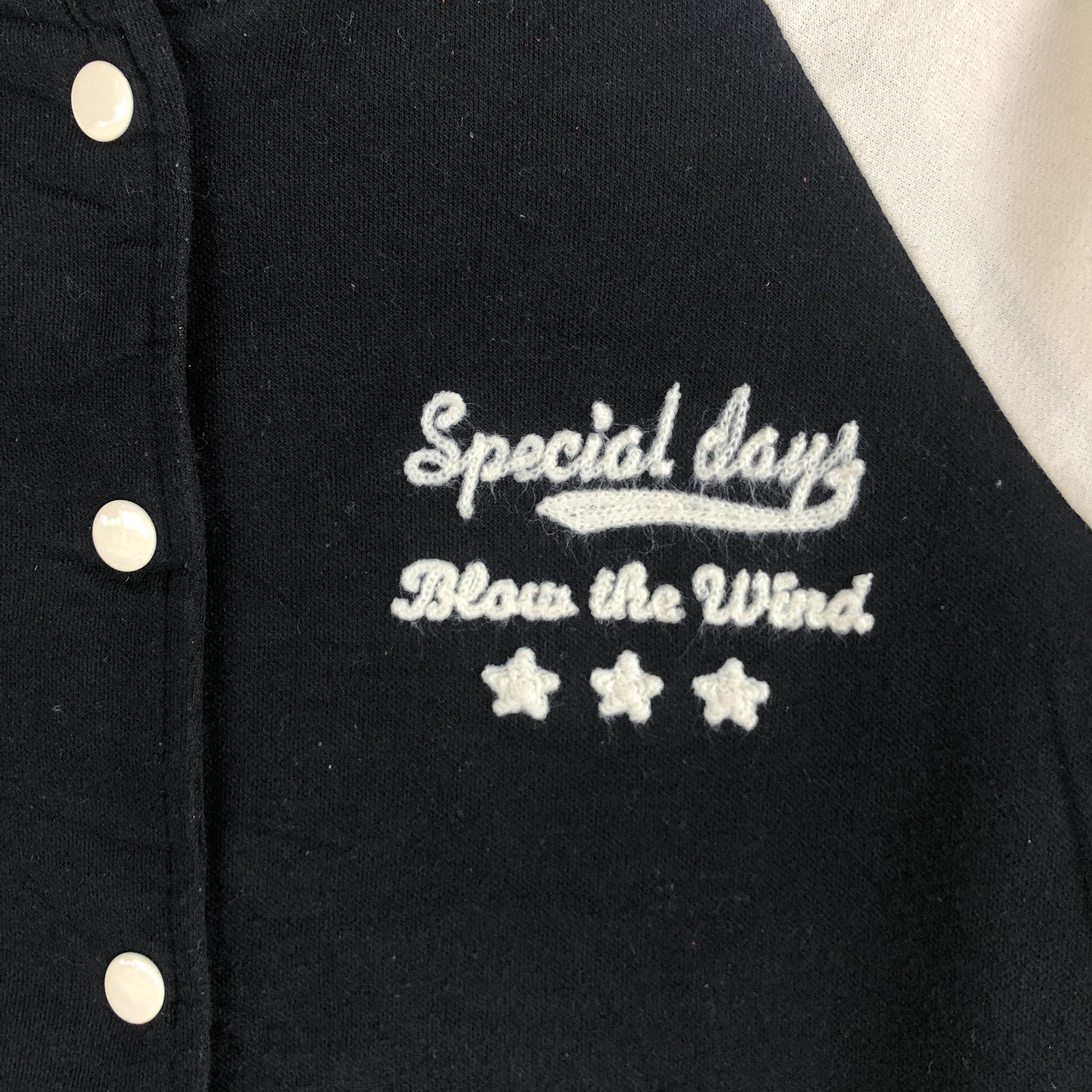 Japanese Brand × Vintage Y2K Japanese Harajuku Varsity Sweater Button Up Sweatshirt Size S / US 4 / IT 40 - 9 Thumbnail