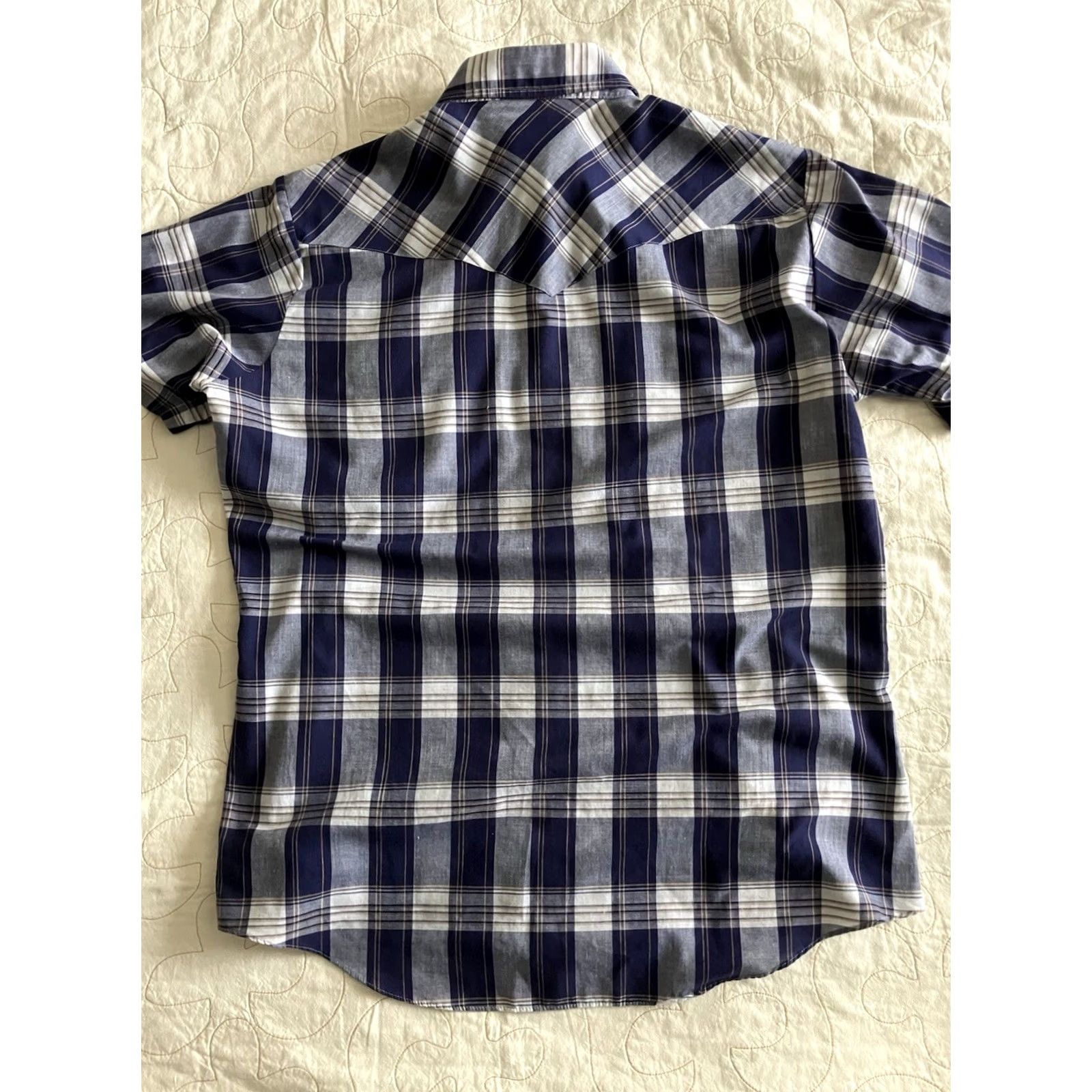Vintage VINTAGE Ely Cattleman Button-Up Shirt XL Western Plaid Blue Pearl Snap/Buttons Pocket Mens XL Size US XL / EU 56 / 4 - 5 Thumbnail