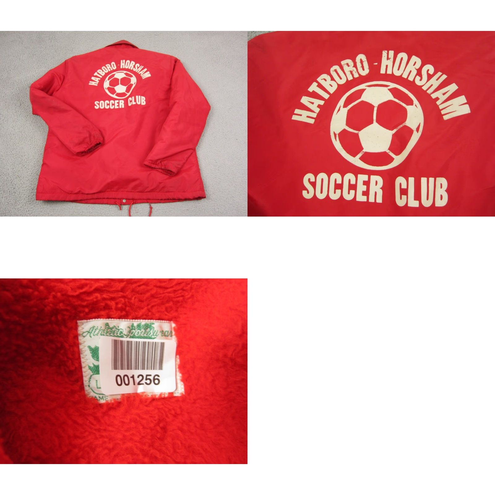Vintage VINTAGE Maple Windbreaker Jacket Mens Large Red Soccer Club Hatboro Horsham Size US L / EU 52-54 / 3 - 10 Thumbnail