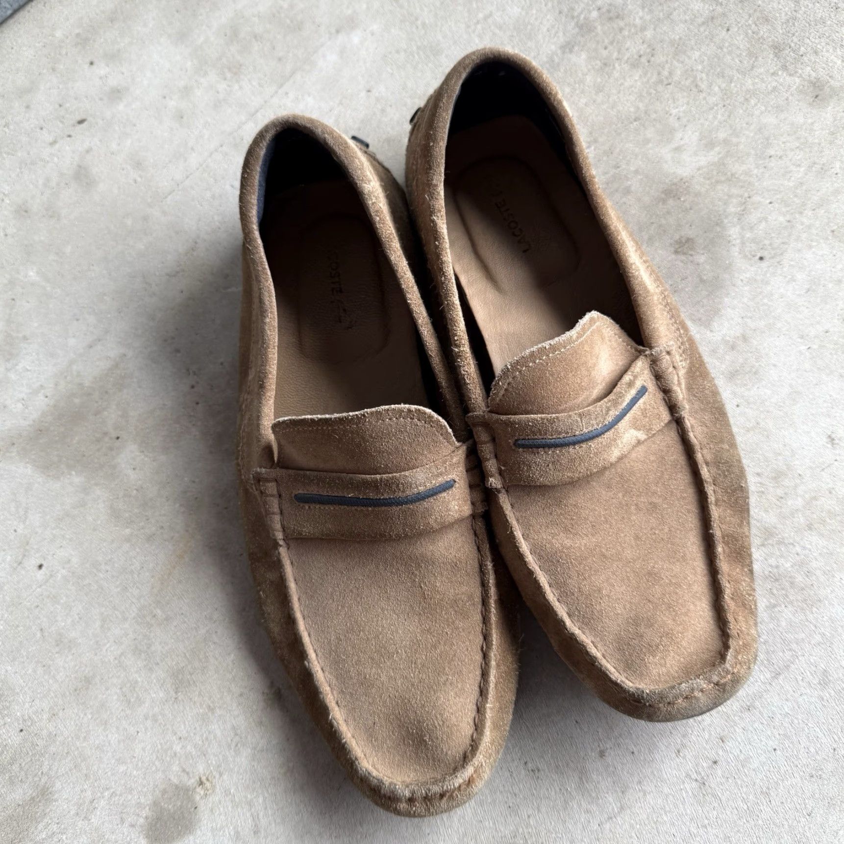 Lacoste Lacoste Concours Loafers Dress Men 10 Leather Brown Suede Leather D Upper Slip On Vintage No Size US 9 / EU 42 - 4 Thumbnail