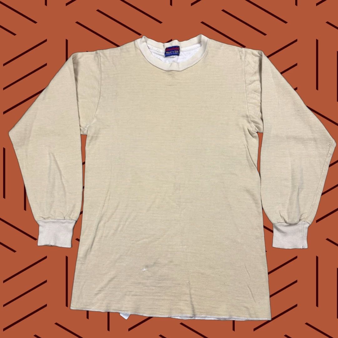 VINTAGE Duofold Wool'n Silk Thermal Long Sleeve Shirt Men Size 42