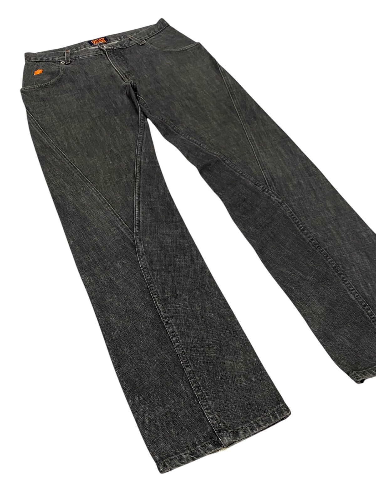 W&LT W&LT Walter Van Beirendonck Spiral Cut Denim Pants Size US 30 / EU 46 - 23 Thumbnail