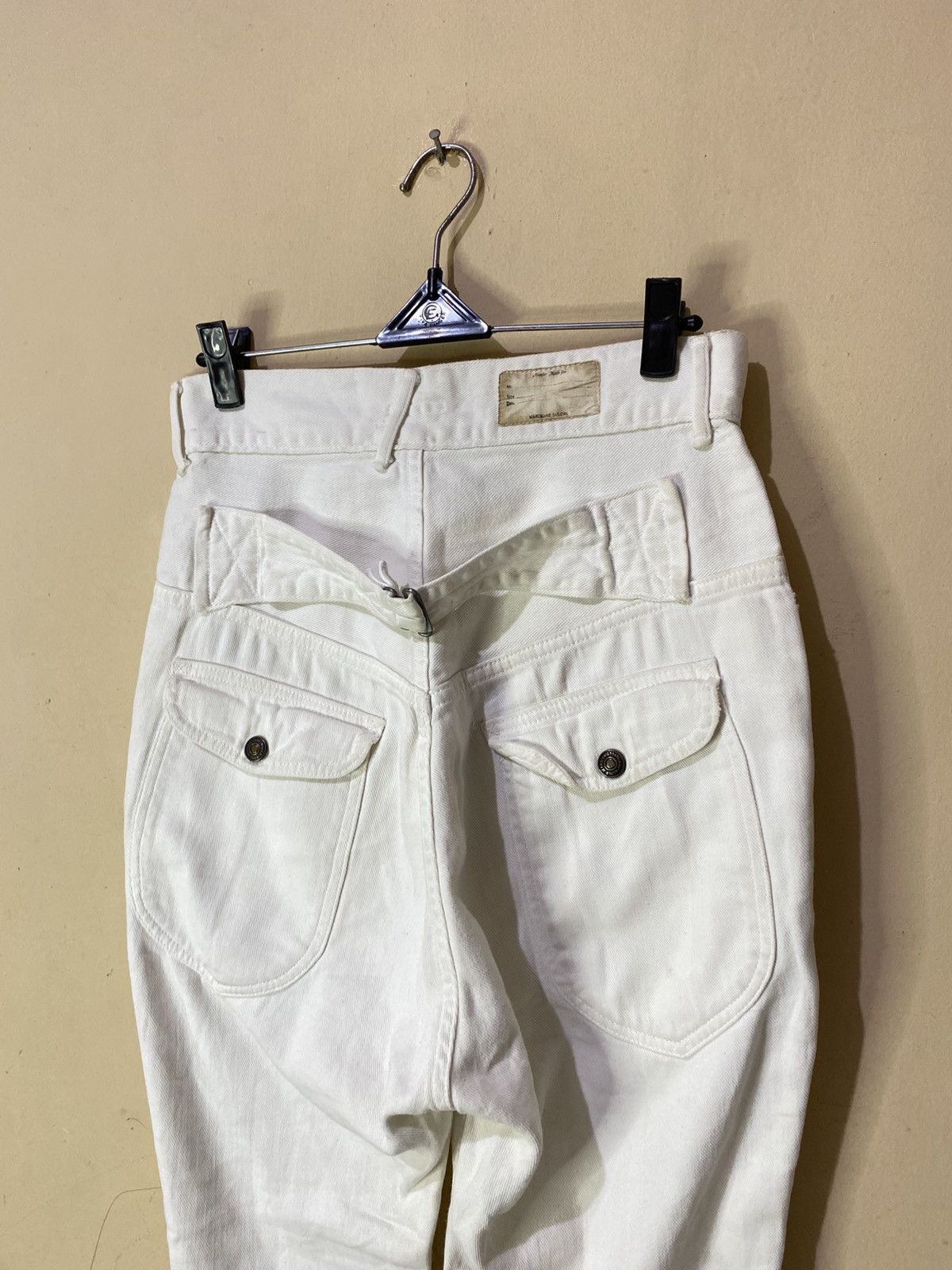 Kapital Kapital Japan White Denim Buckleback Size US 27 - 11 Thumbnail