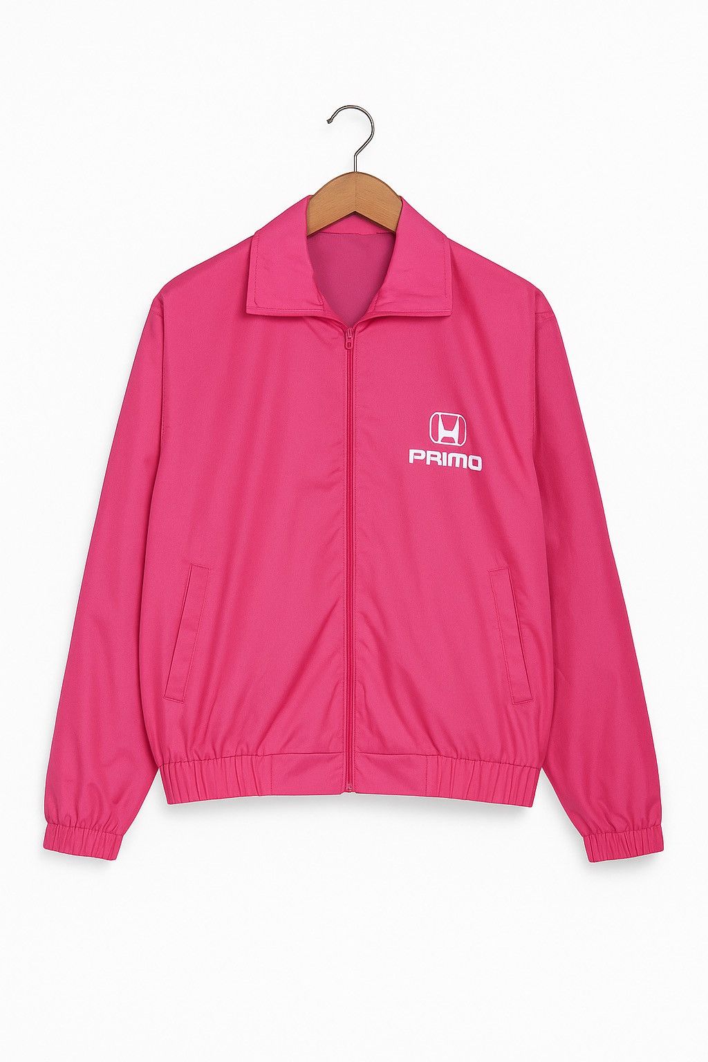 Japanese Brand Vintage 90s Honda Primo Today Pink Nylon Windbreaker Jacket Size US M / EU 48-50 / 2 - 1 Thumbnail
