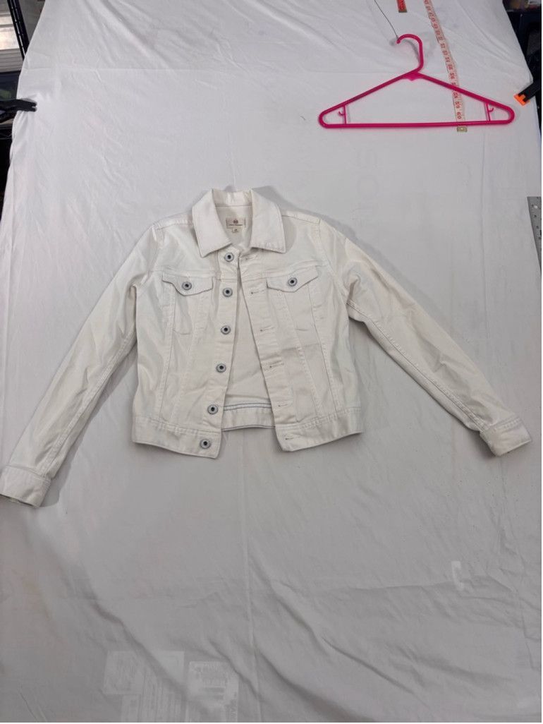AG Adriano Goldschmied Women's AG Adriano Goldschmied Denim Jacket XS White Size XXS / US 00 / IT 34 - 1 Thumbnail