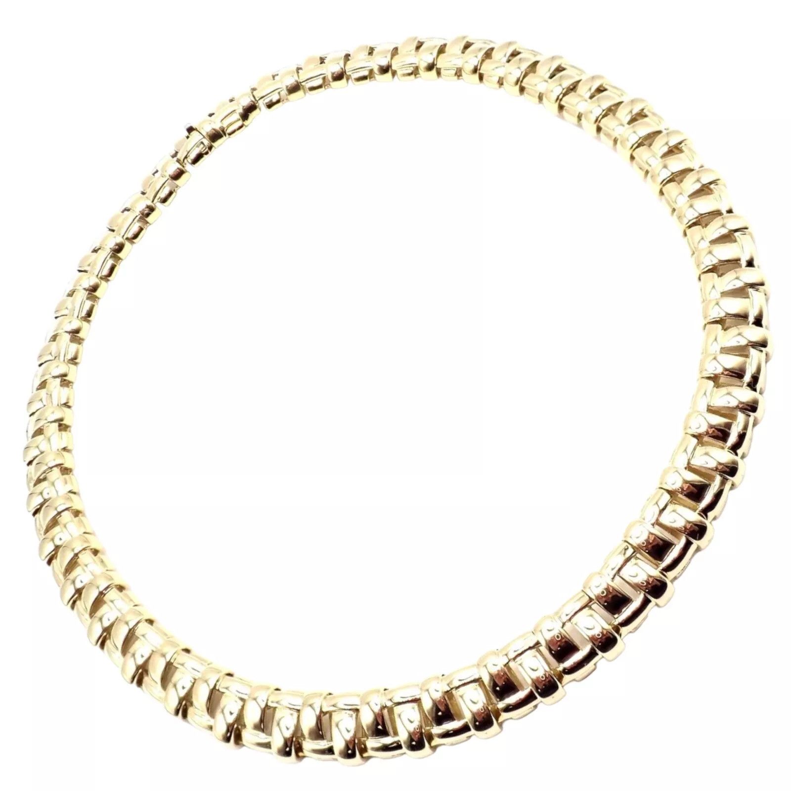 Tiffany & Co. iffany & Co Vannerie 18k Yellow Gold Basket Weave Necklace Size ONE SIZE - 1 Thumbnail
