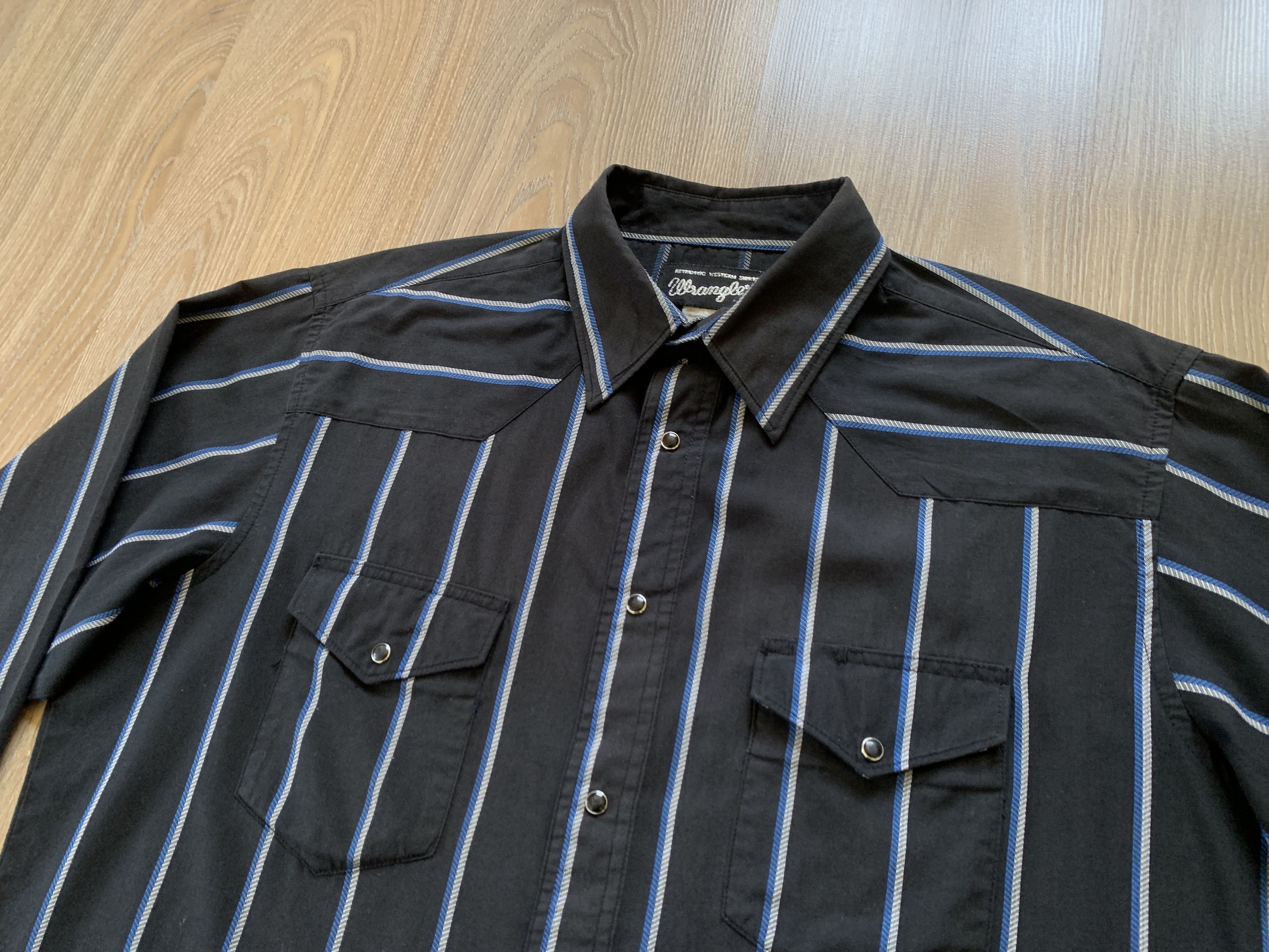 Wrangler Wrangler Black Plaid Long Sleeve Shirt Size US L / EU 52-54 / 3 - 4 Thumbnail