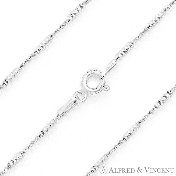Other 1.4mm Diamond-Cut Bar & 1.1mm Cable Link Chain Necklace Size ONE SIZE - 1 Preview