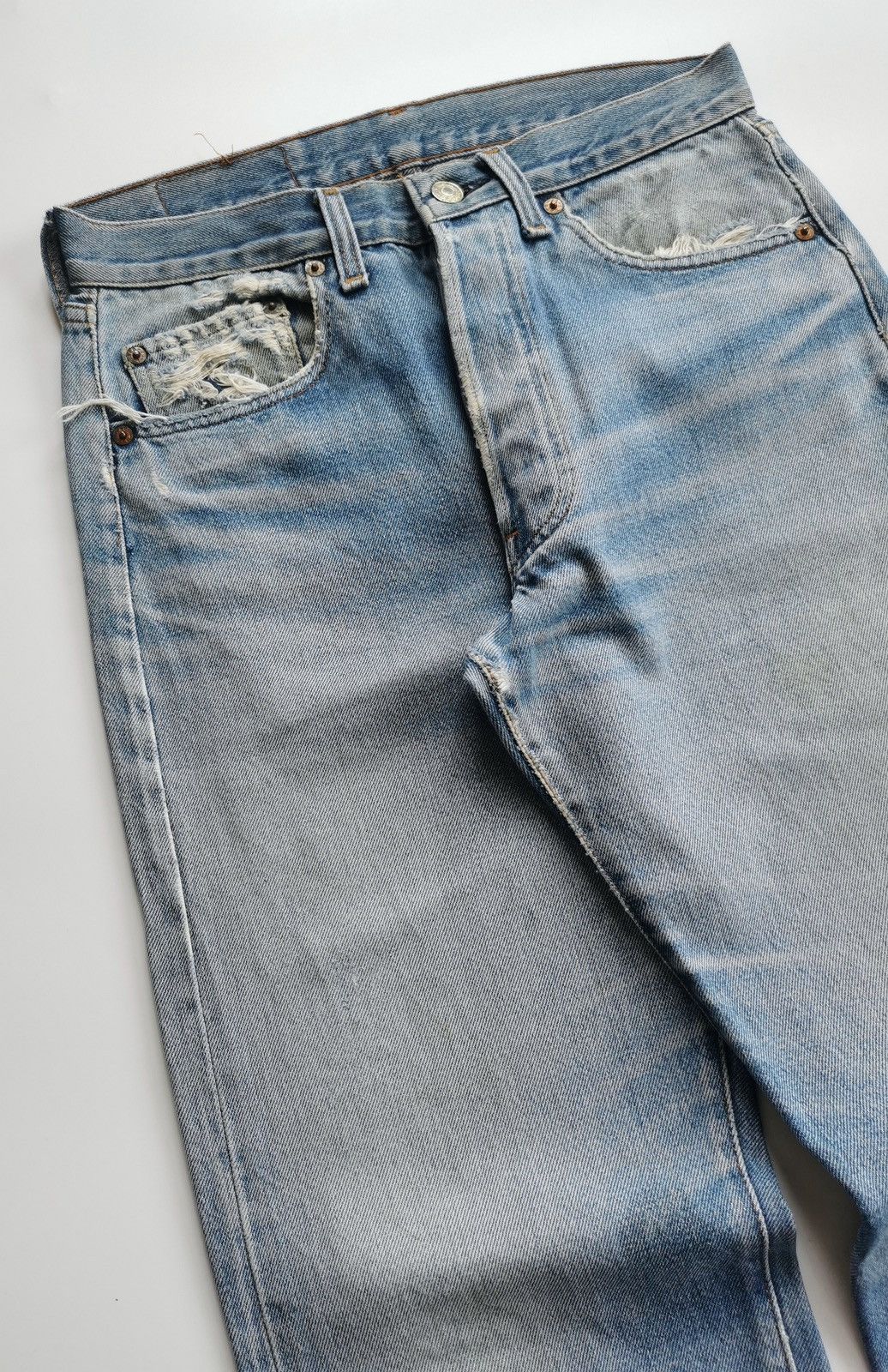 Levi's 80s Vintage Levis 501 Selvedge Denim Jeans Size US 28 / EU 44 - 6 Thumbnail
