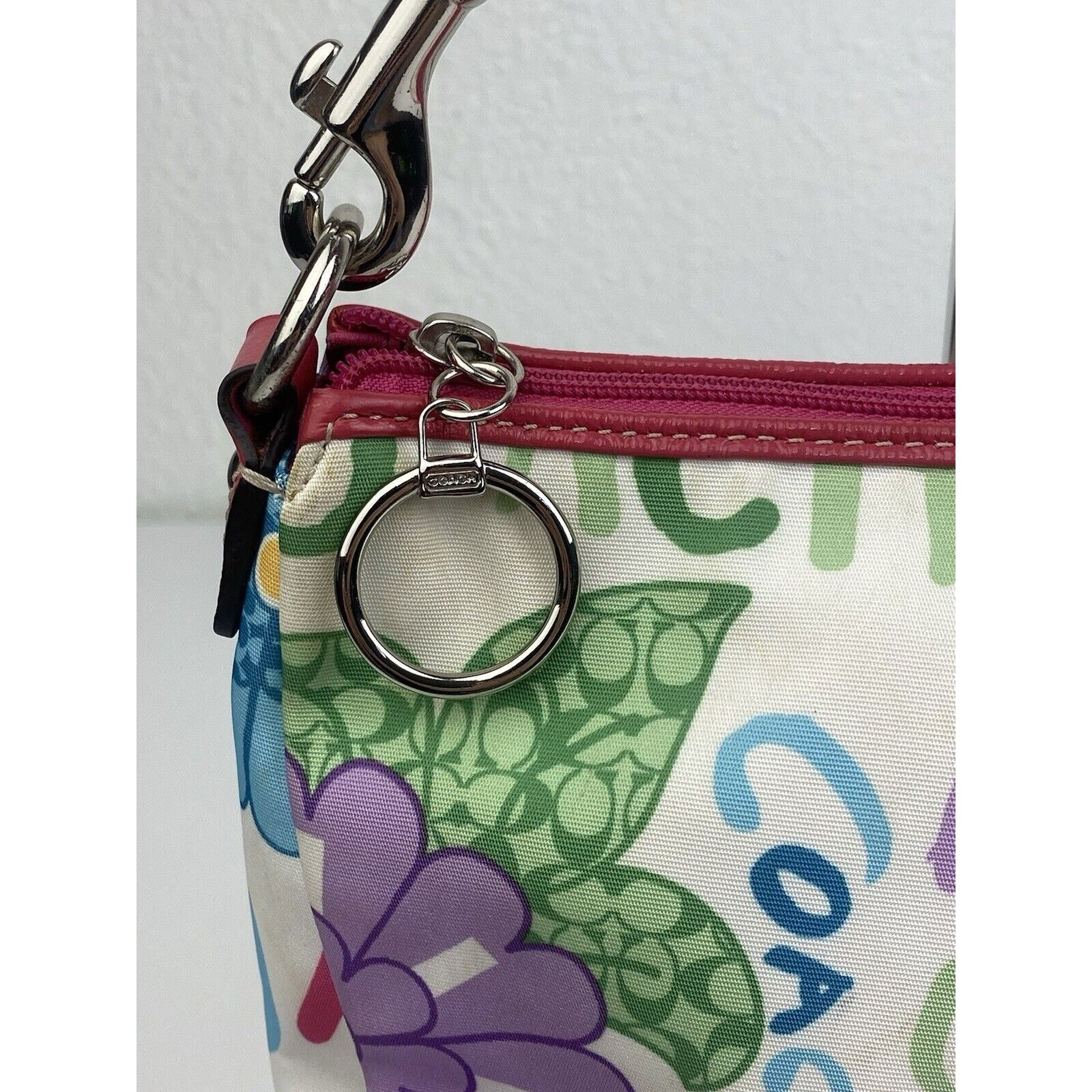 Coach Y2K Coach Floral Signature Poppy Shoulder Purse Bag Colorful Size ONE SIZE - 2 Thumbnail
