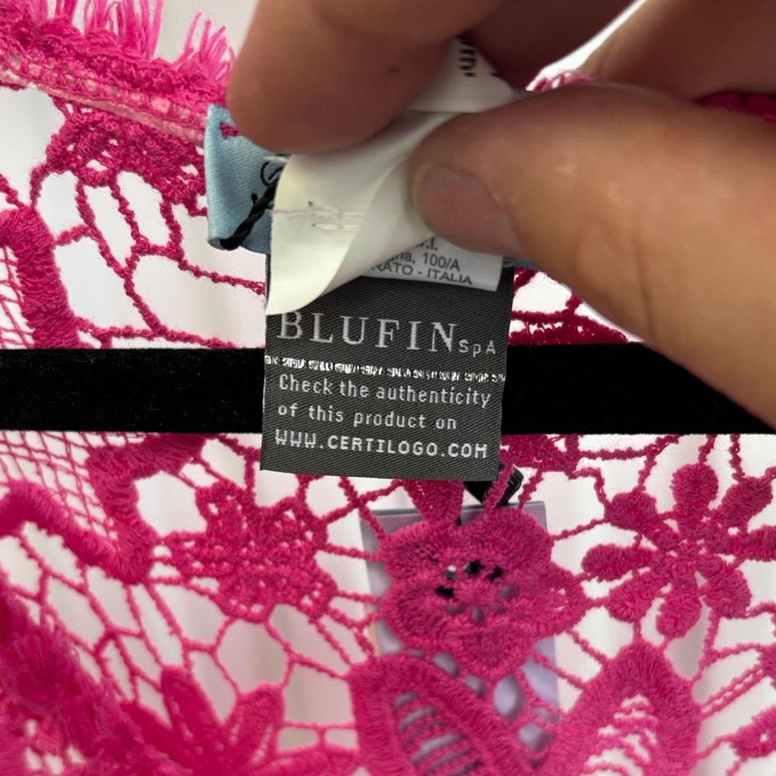 Blumarine NWT Blumarine Beachwear Pink Lace Floral Cardigan L Size L / US 10 / IT 46 - 4 Thumbnail