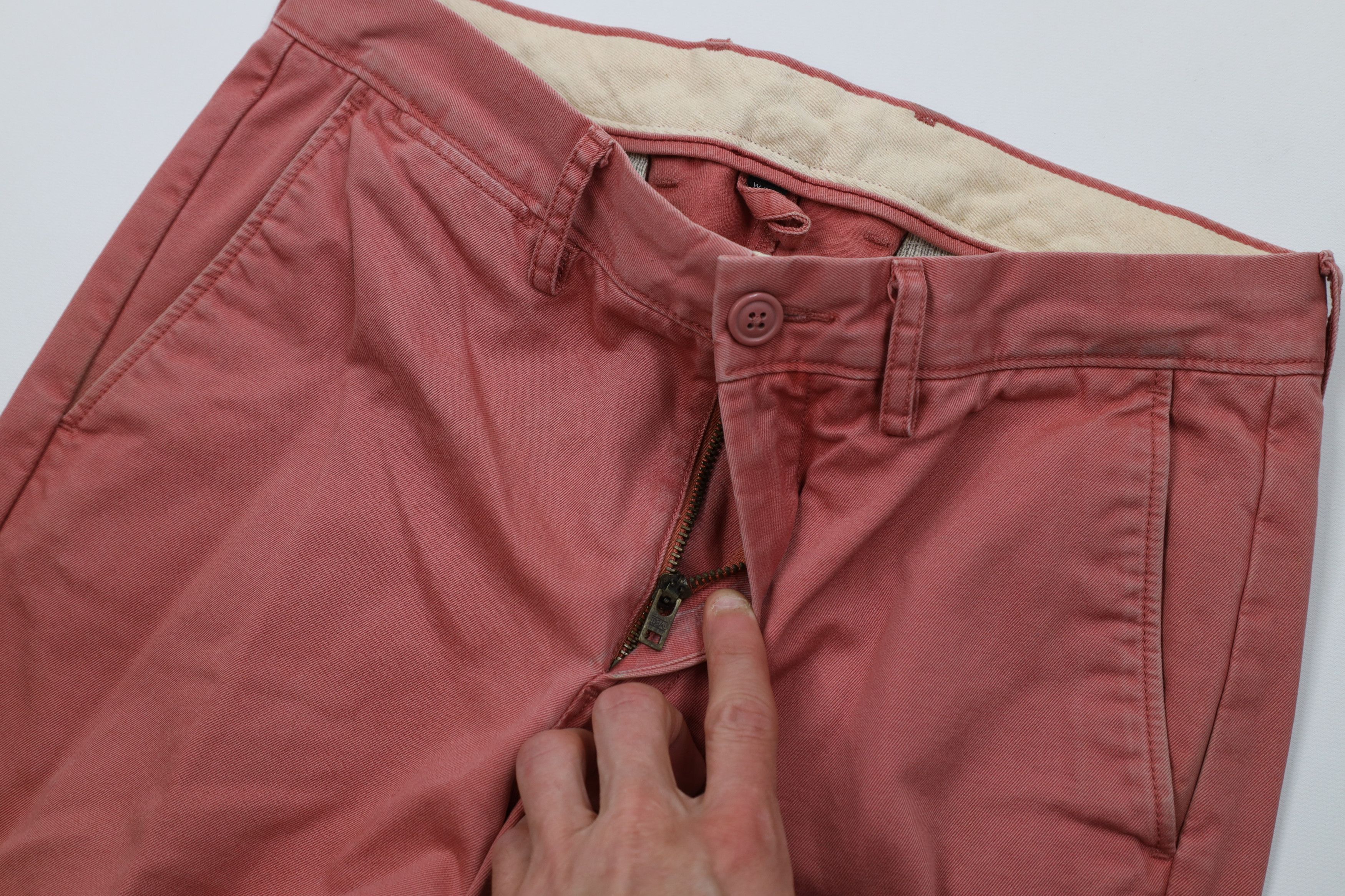 J.Crew J Crew Urban Slim Fit Stonewash Chino Pants Reddish Pink Size US 29 - 7 Thumbnail
