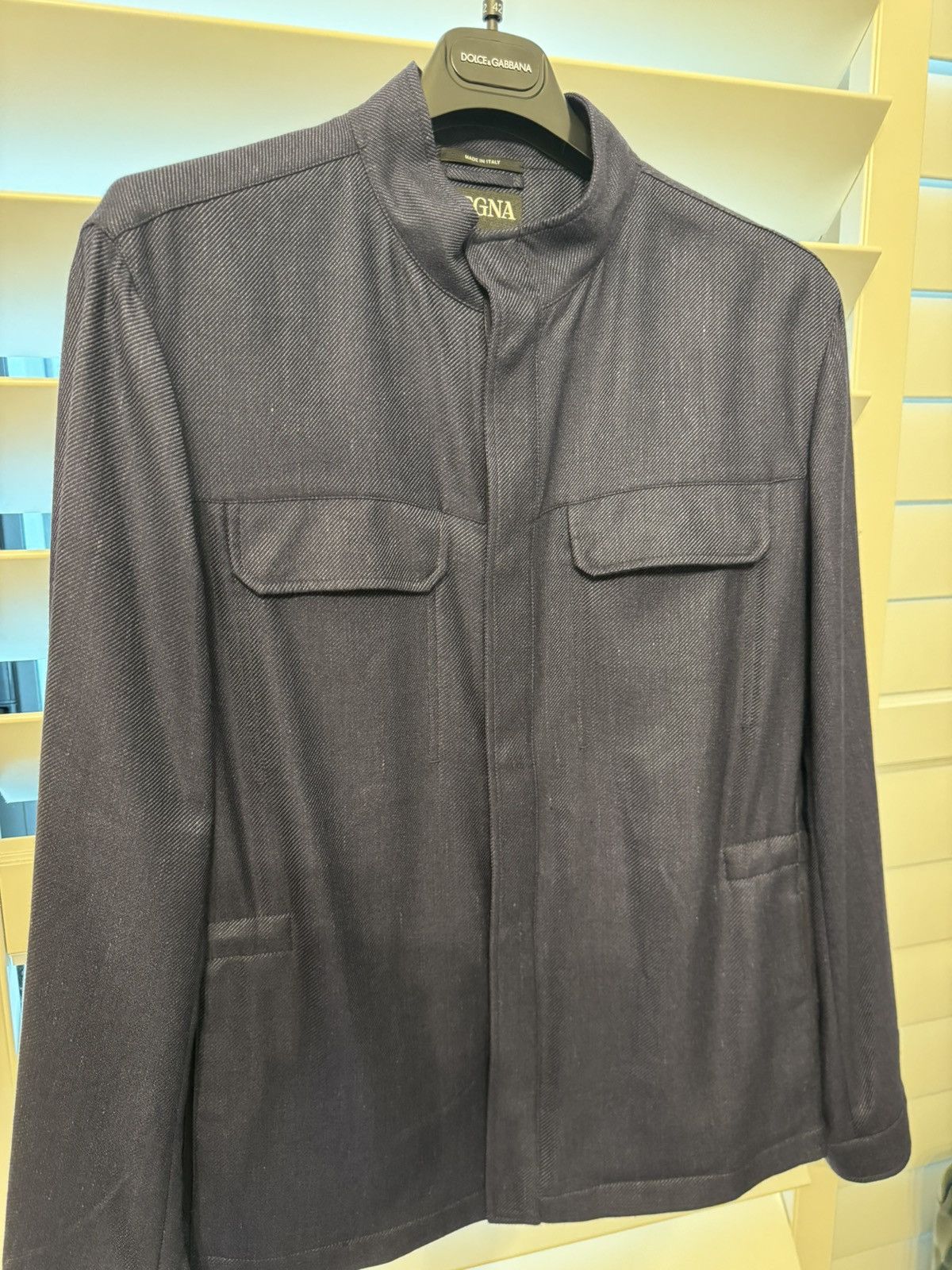 Ermenegildo Zegna Zegna Men’s Cashmere/Blend Blouson Jacket Size US L / EU 52-54 / 3 - 4 Thumbnail