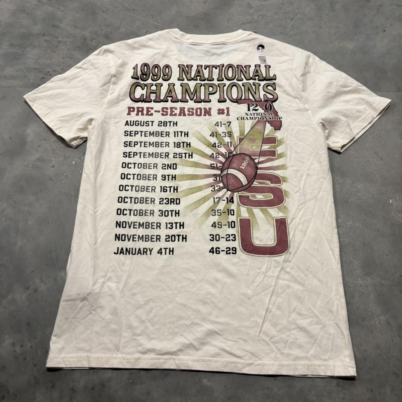 Japanese Brand × Vintage Crazy Vintage Y2K/2000s Florida State Seminoles Graphic Tee! Size US M / EU 48-50 / 2 - 4 Thumbnail