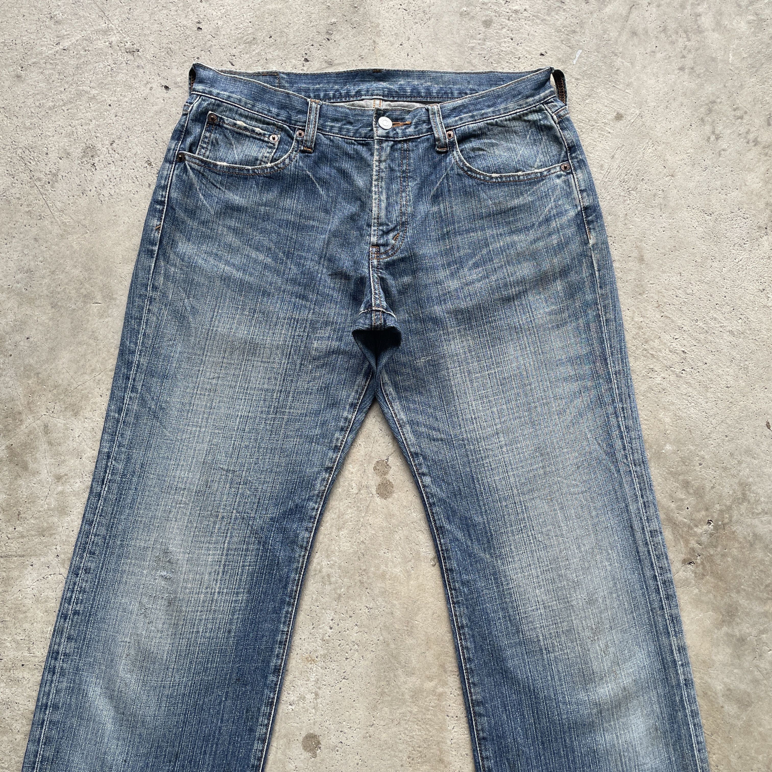 Japanese Brand VINTAGE JAPANESE JEANS FADED PANTS DENIM W32x33 Size US 32 / EU 48 - 3 Thumbnail