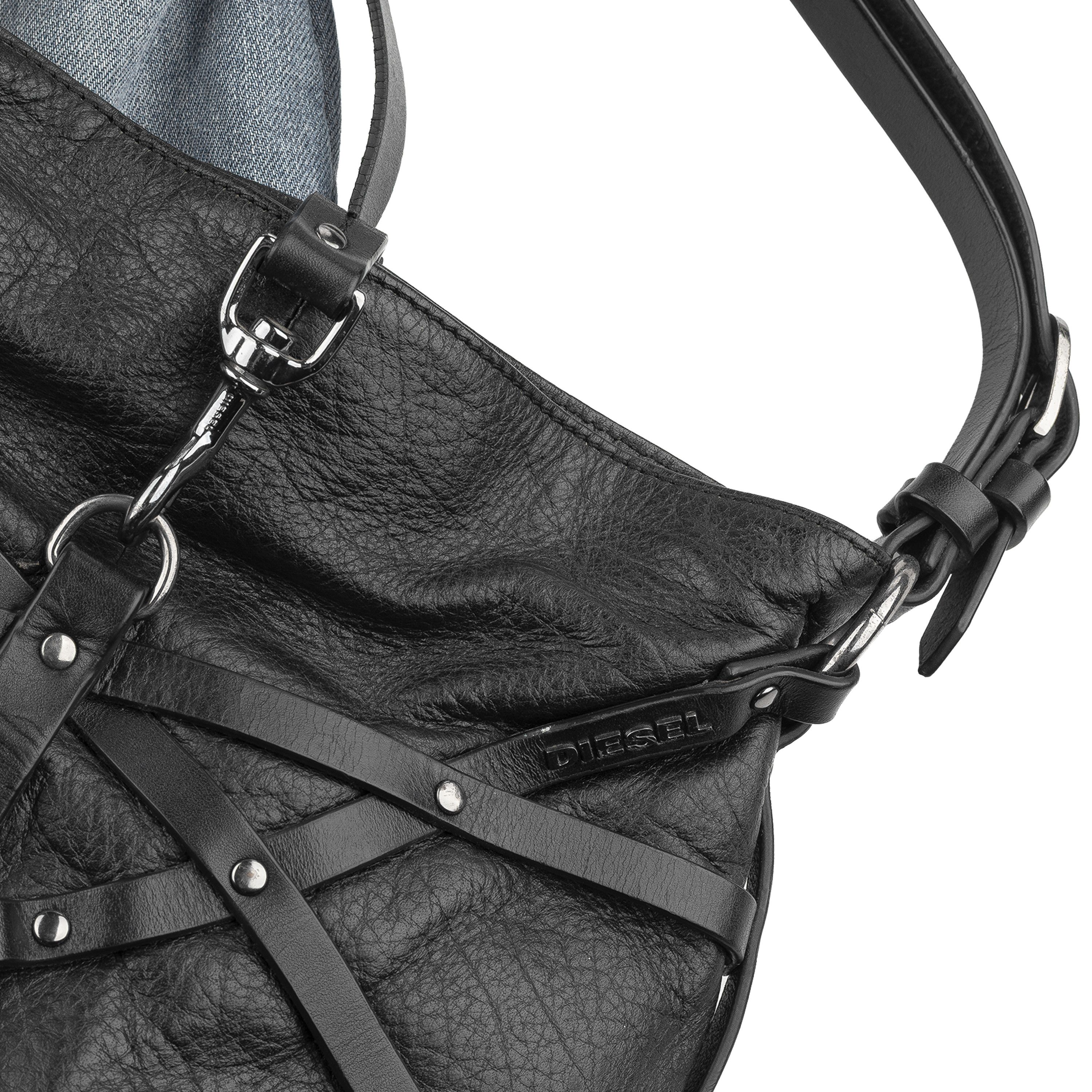 Diesel Diesel Bondage Vintage Black Leather Bag Size ONE SIZE - 6 Thumbnail