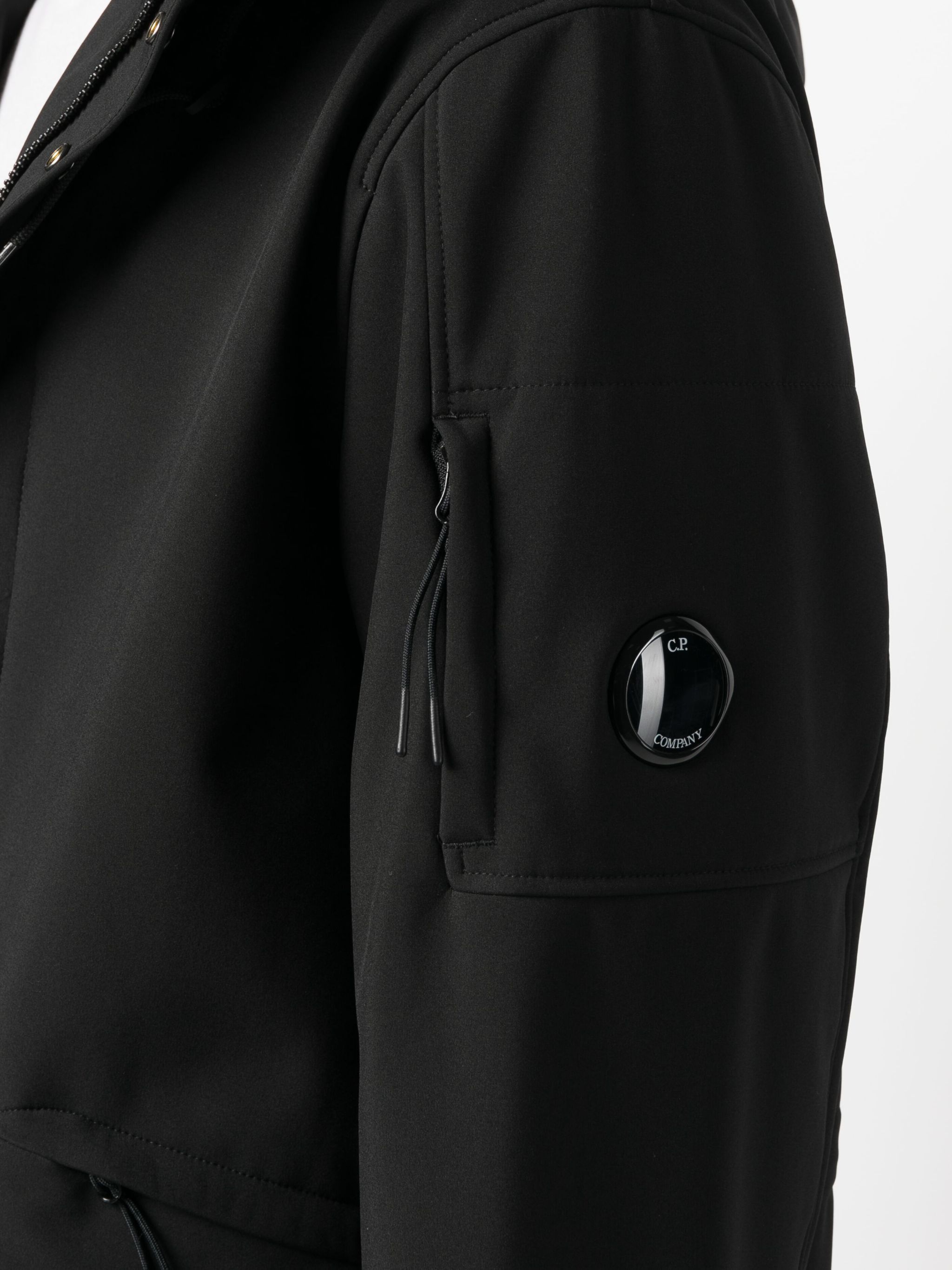 C.P. Company o1y1224 Logo Hooded Parka in Black Size US XL / EU 56 / 4 - 5 Thumbnail