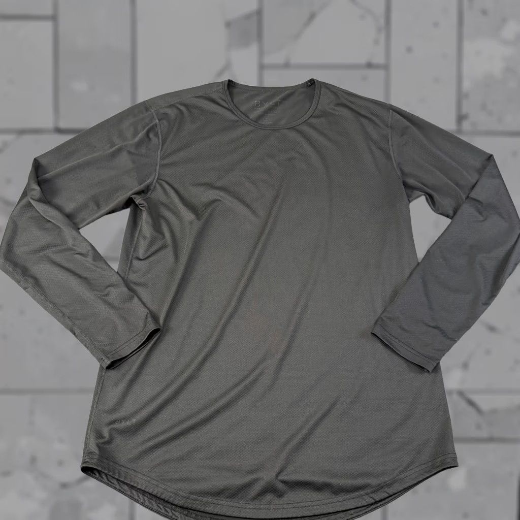 Vintage BYLT Shirt Mens Medium Black Long Sleeve Performance Athletic Curved Hem Tee Top Size US M / EU 48-50 / 2 - 1 Thumbnail