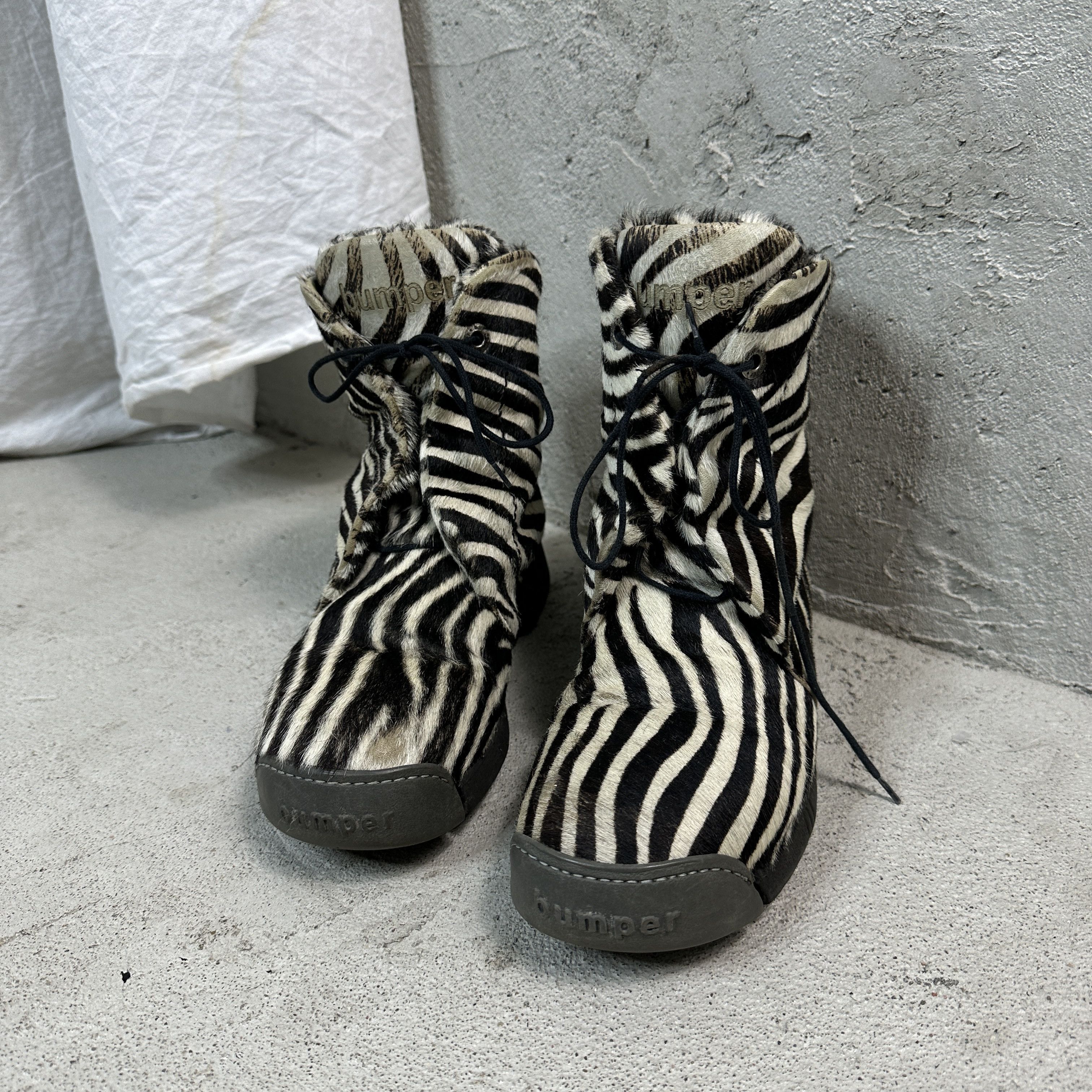 Vintage Vintage Shoes Bumper Horsehair Zebra Print Size US 8 / IT 38 - 3 Thumbnail