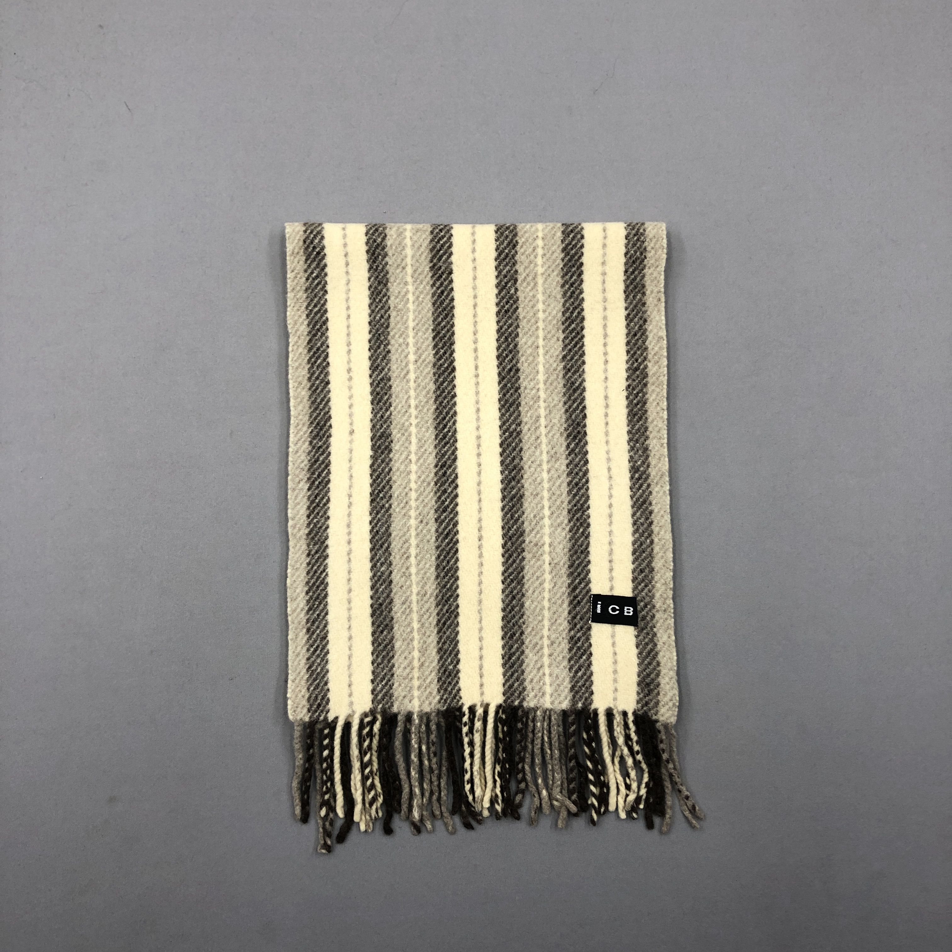 Vintage Vintage ICB Scarf Muffler Wool Cashmere Scarves Size ONE SIZE - 1 Thumbnail