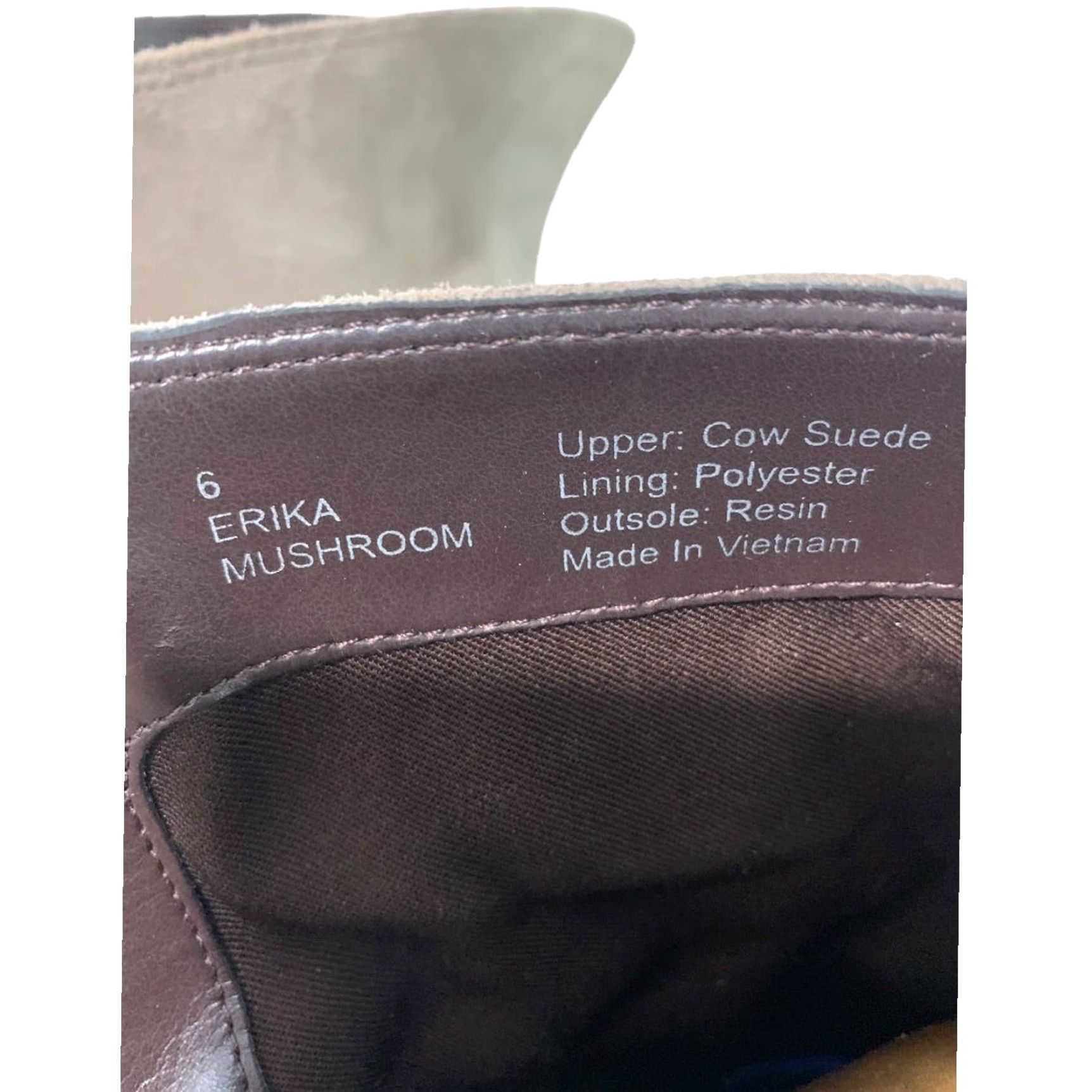 Vintage Sole Society Suede Knee Boots Mushroom Erika 2.5" Block Heel Size 6 Womens Brown Knit? Wait no knit. Hold on. Size US 6 / IT 36 - 7 Thumbnail