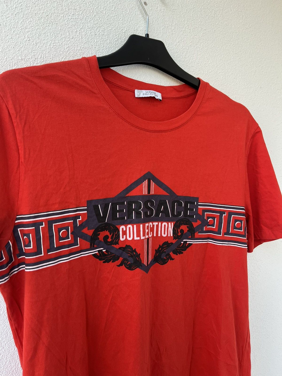 Designer × Versace Versace Collection Red T-shirt Tee Size US XL / EU 56 / 4 - 4 Thumbnail