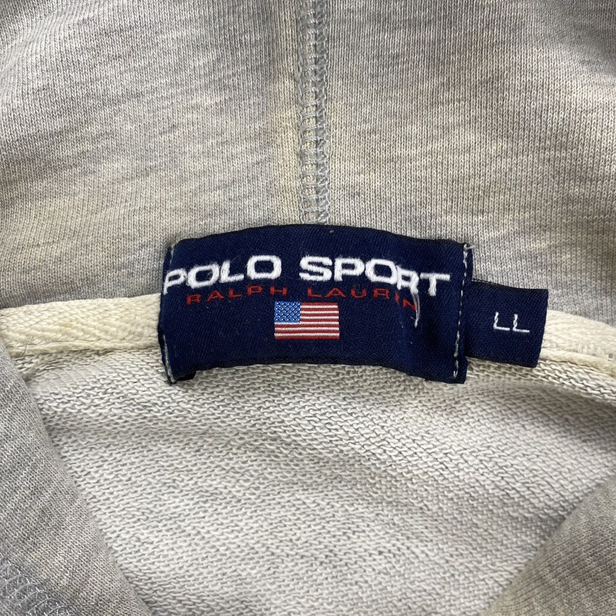 Polo Ralph Lauren Vintage Polo Sport Ralph Lauren Kswiss Logo Destroyed Hoodie Size US L / EU 52-54 / 3 - 5 Thumbnail