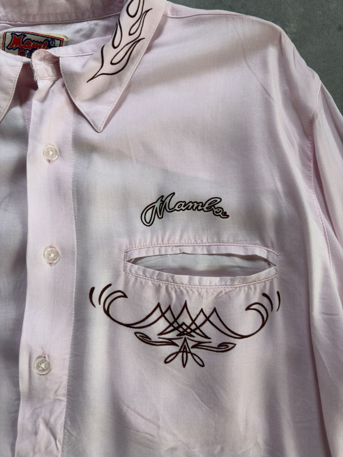 Mambo Mambo Long Sleeve Printed Devil Woman Cowboy Western Shirt L Size US L / EU 52-54 / 3 - 5 Thumbnail