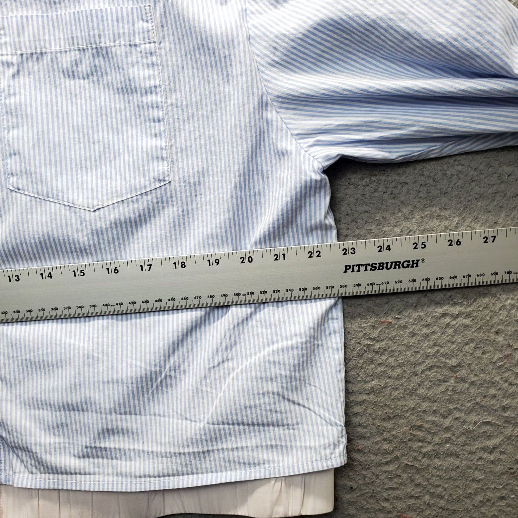 Vintage Lola + Sophie Womens XL Multi Striped Elastic Hem Button Up - Retail Sale Size XL / US 12-14 / IT 48-50 - 6 Thumbnail