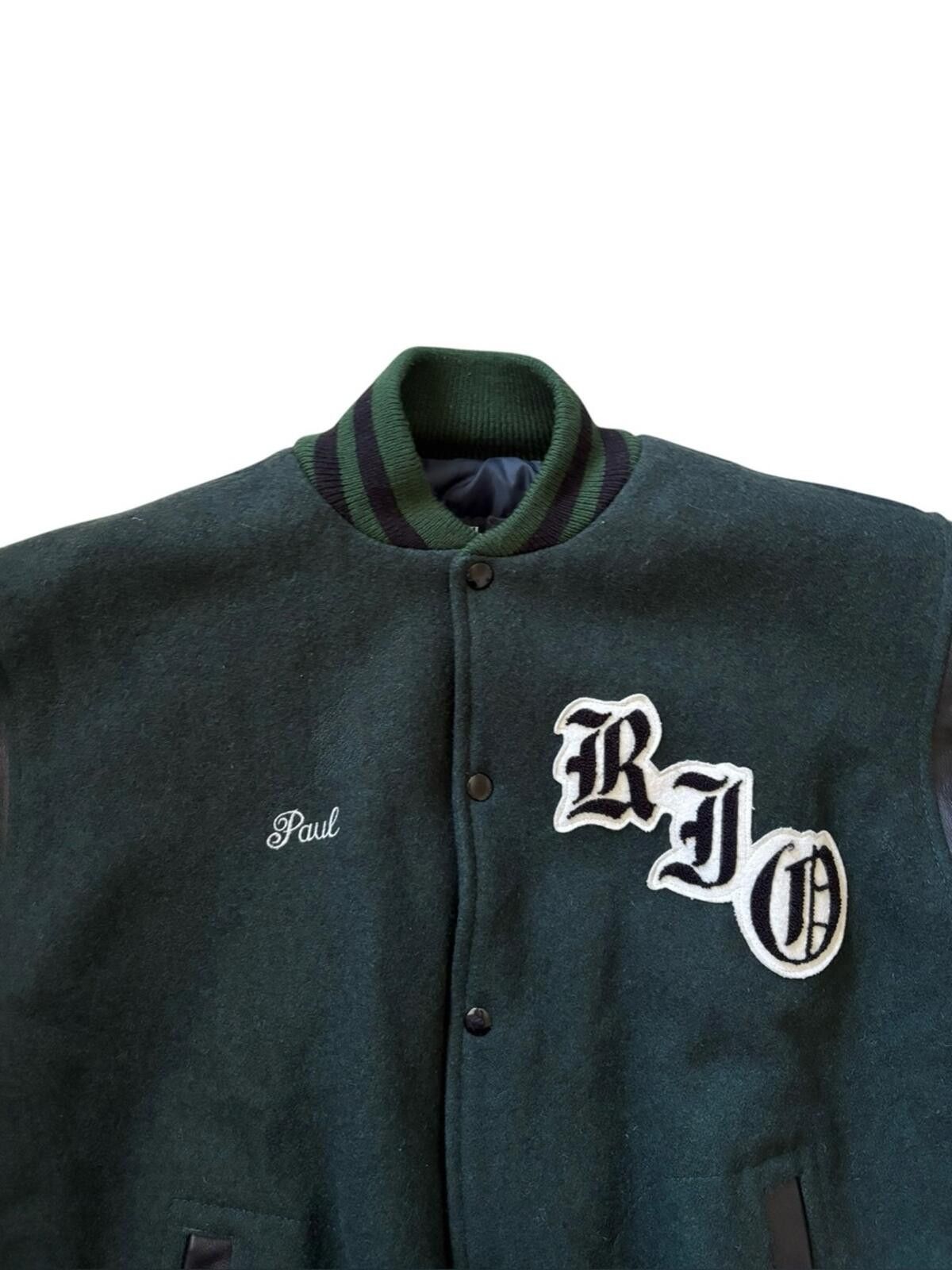 Other Vintage 90s Fordham Quality Varsity Jacket Leather RIO95 Size US L / EU 52-54 / 3 - 8 Thumbnail