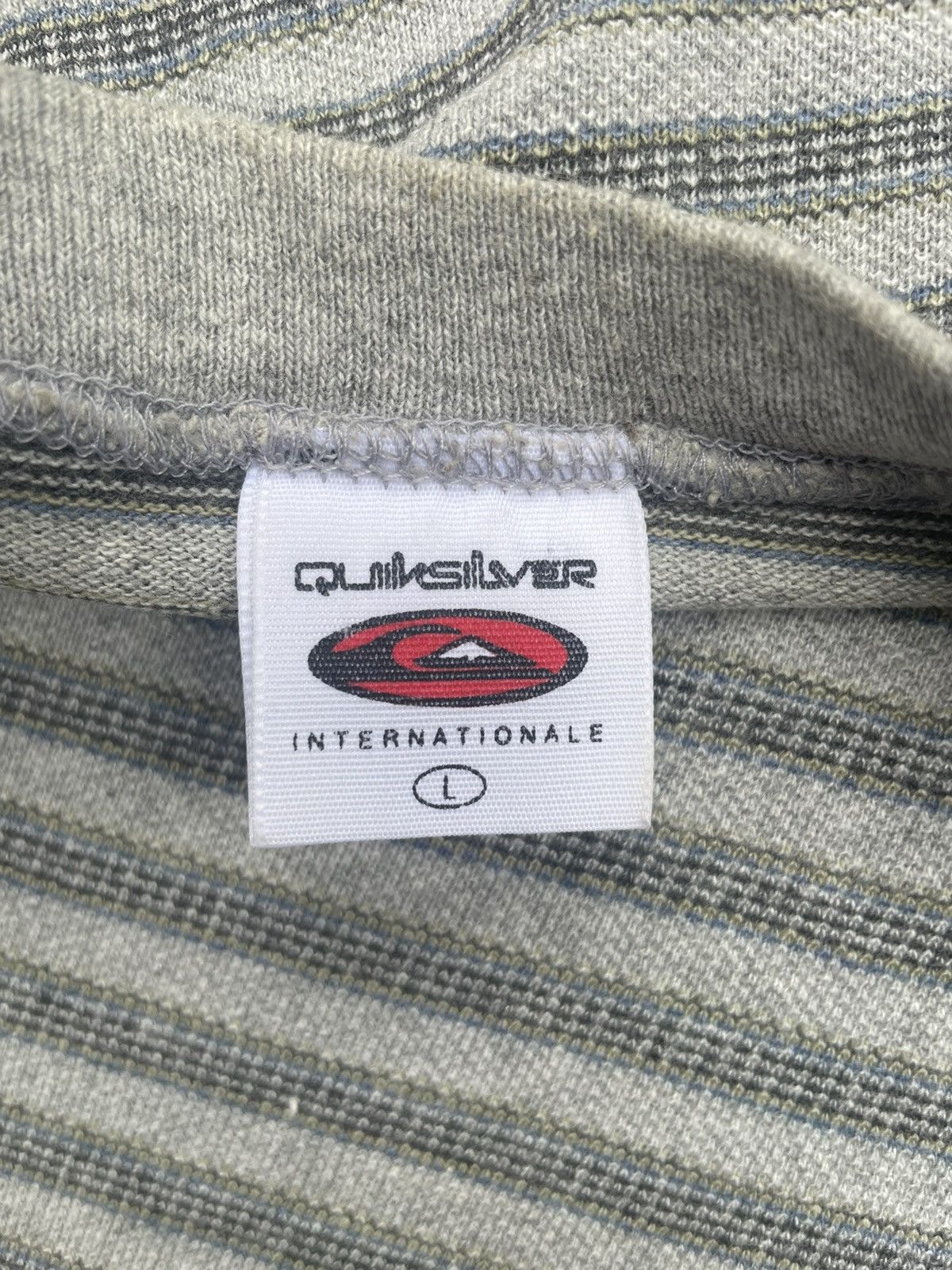 Quiksilver × Vintage Vintage Quiksilver Stripe Tshirt Size US L / EU 52-54 / 3 - 11 Thumbnail