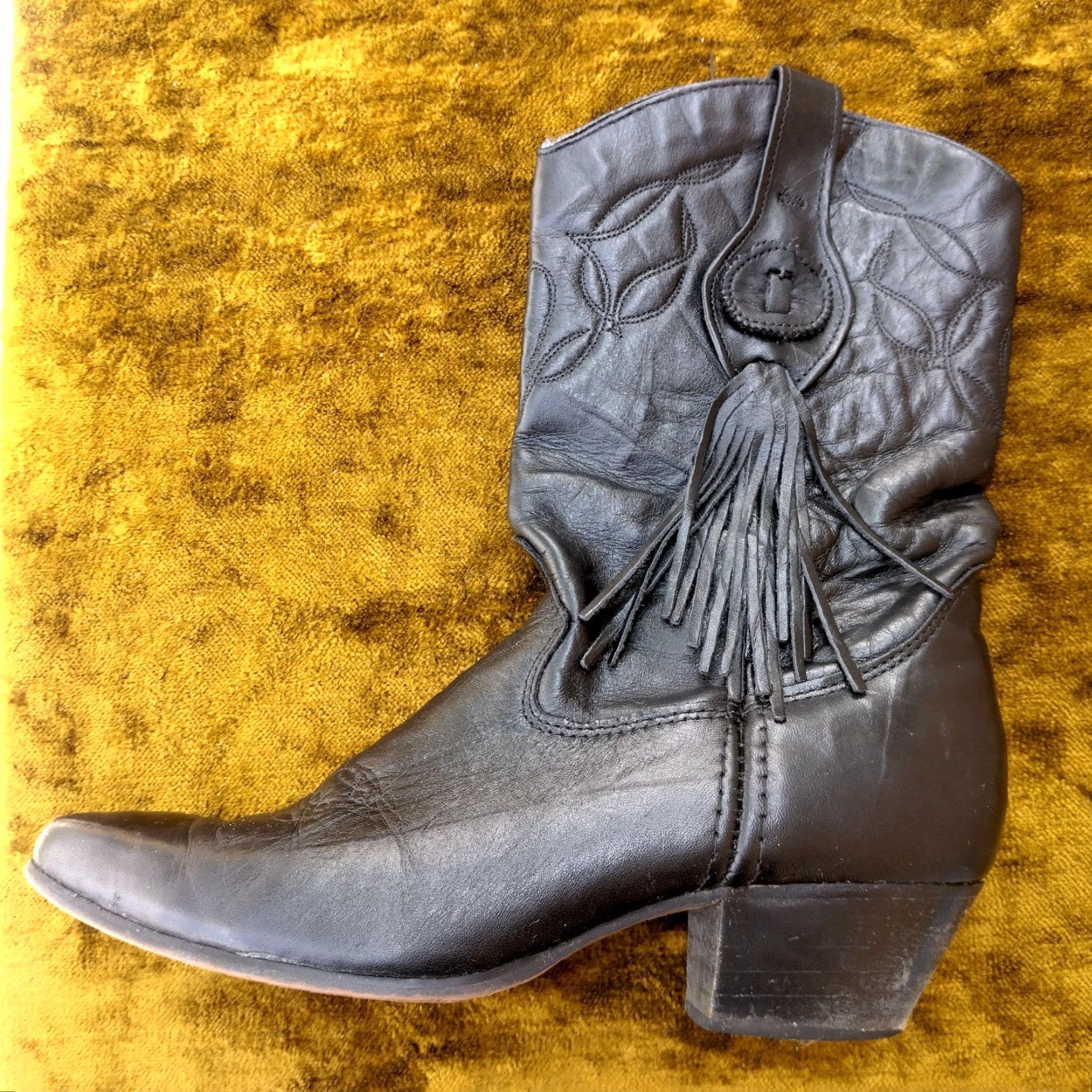 Vintage VINTAGE Laredo Western Cowgirl Boots Women 8.5 M Leather Ankle Fringe Tassel Cowboy Rodeo Western Boots Size US 9 / IT 39 - 5 Thumbnail