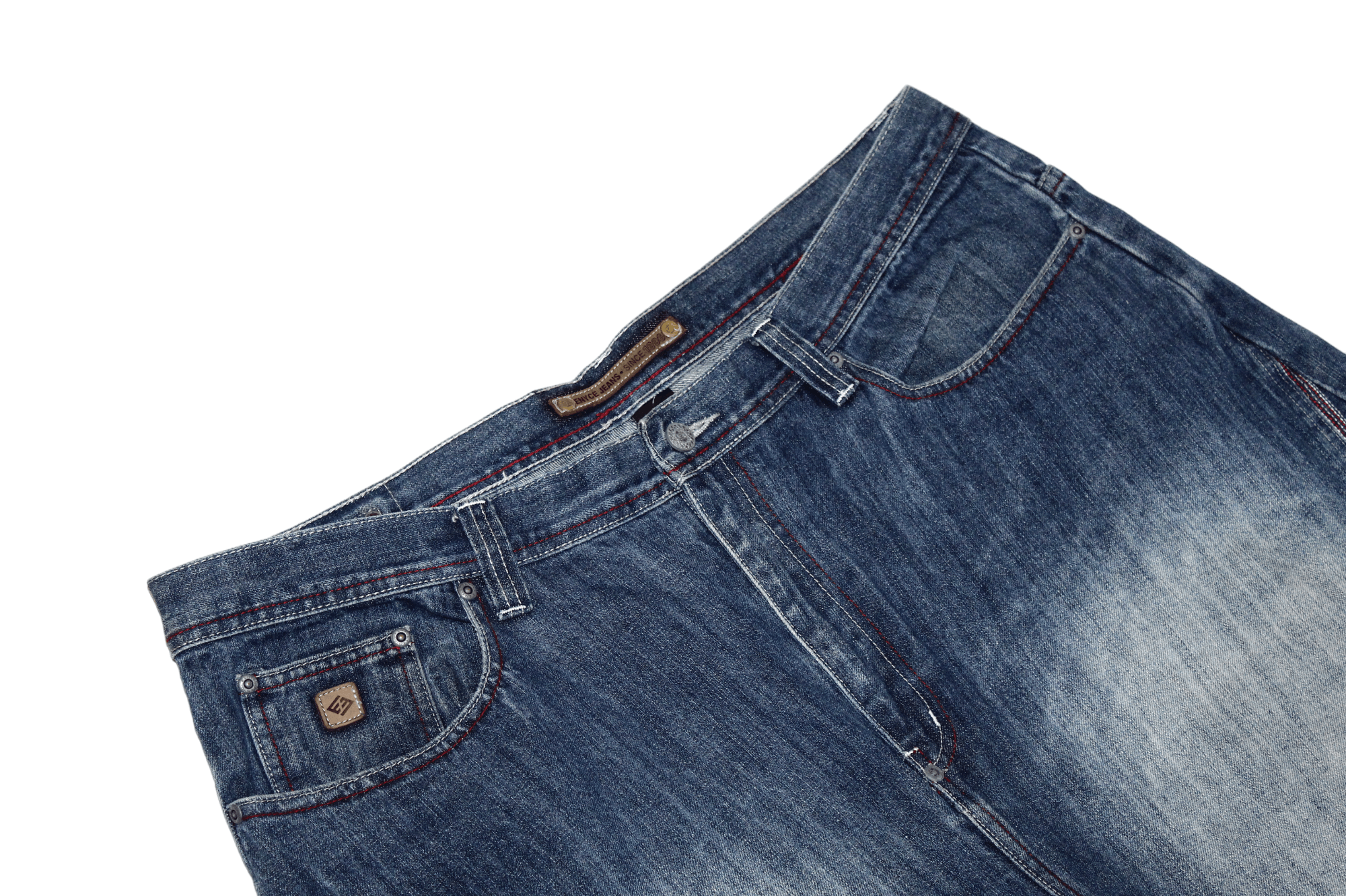 Enyce 🔥90s VTG ENYCE Faded Blue Denim Baggy Rap Jeans Size US 42 / EU 58 - 5 Thumbnail