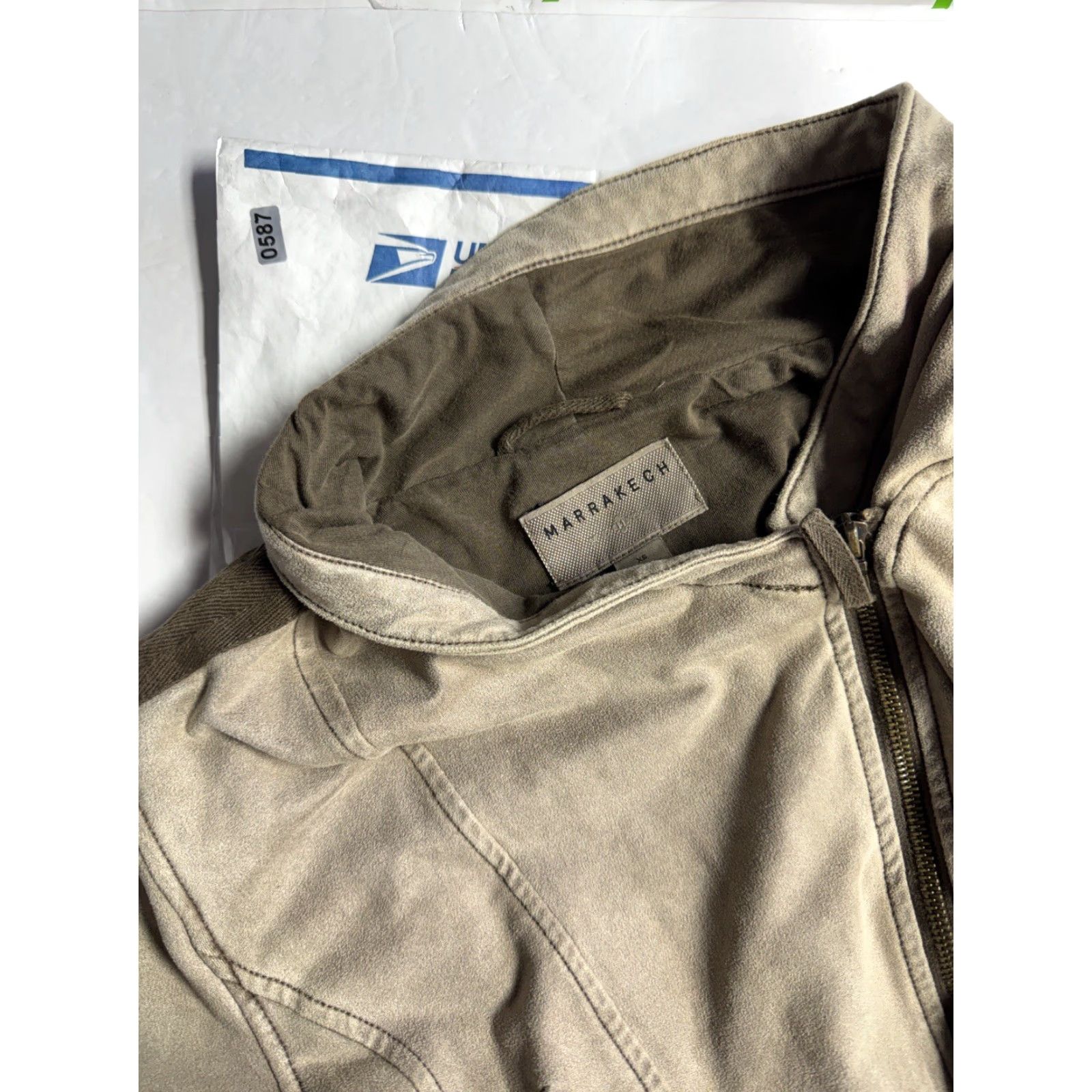 Anthropologie Marrakech Jacket Womens XS Jacket Winter Tan Zipper Brown Basic Marrakech Womens XS Winter Jacket Tan Zipper JFK Size XS / US 0-2 / IT 36-38 - 8 Thumbnail