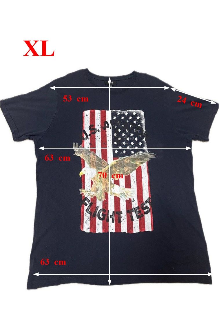 Vintage SMOG Men’s T-Shirt XL USA Flag Eagle Graphic Tee Size US XL / EU 56 / 4 - 2 Thumbnail