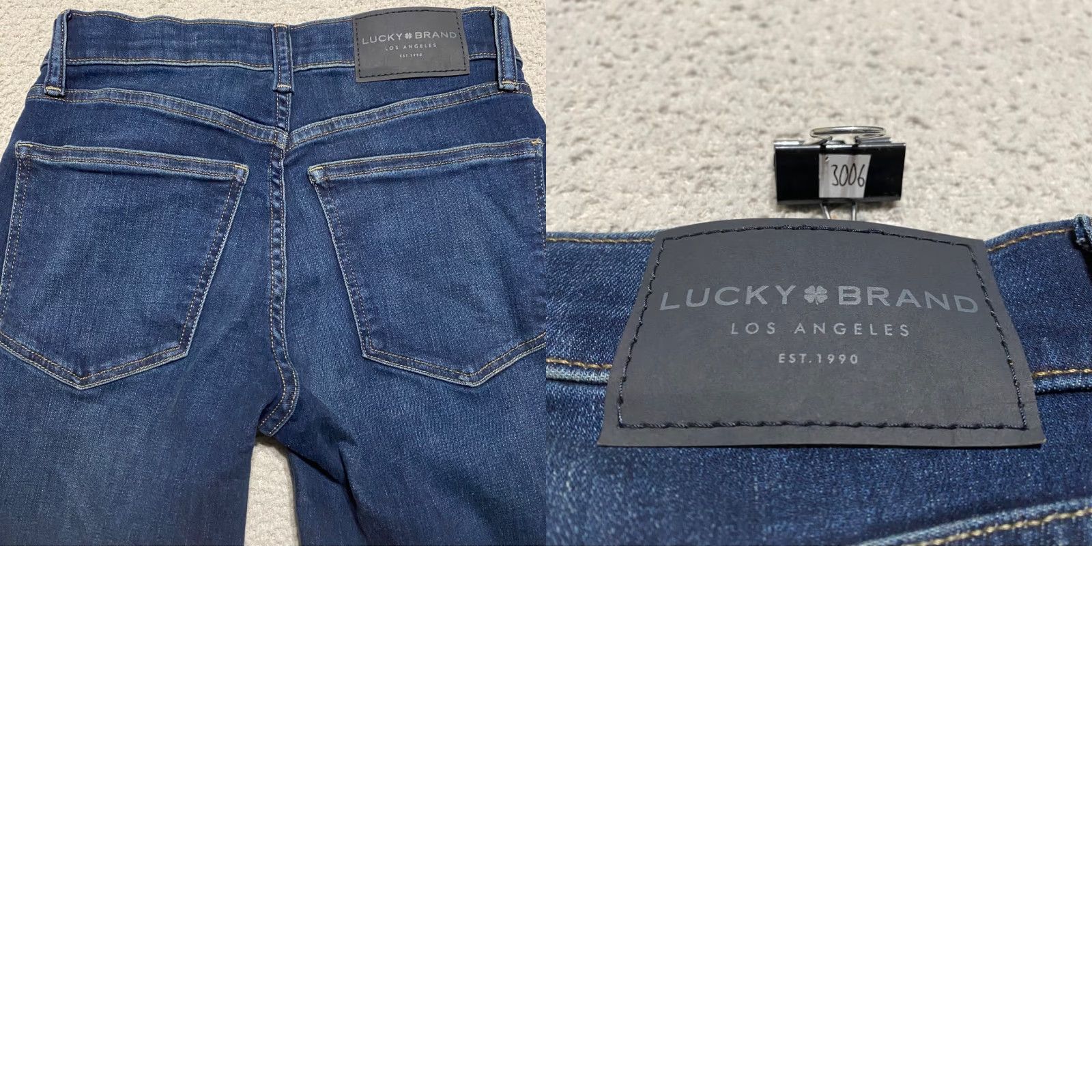 Lucky Brand Lucky Brand Jeans Blue Denim Dark Wash Ava Mid Rise Super Skinny Womens 2 Size 26" / US 2 / IT 38 - 9 Thumbnail