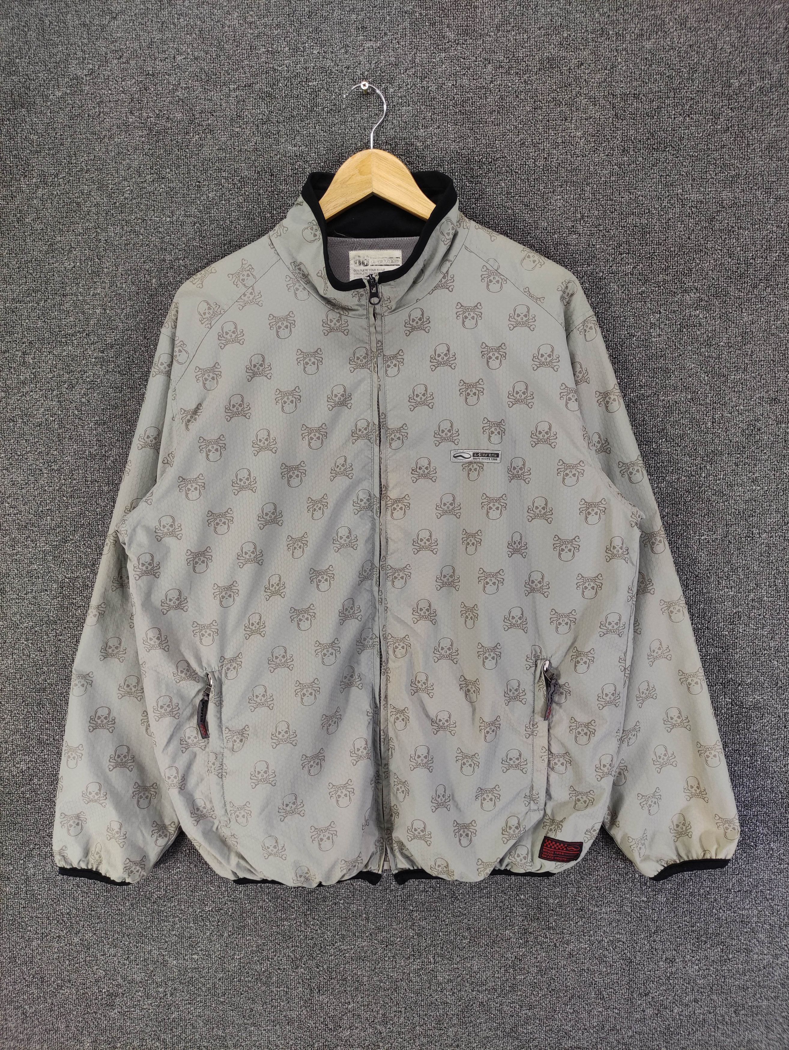 Vintage Vans Skull Full Print Jacket Zipper