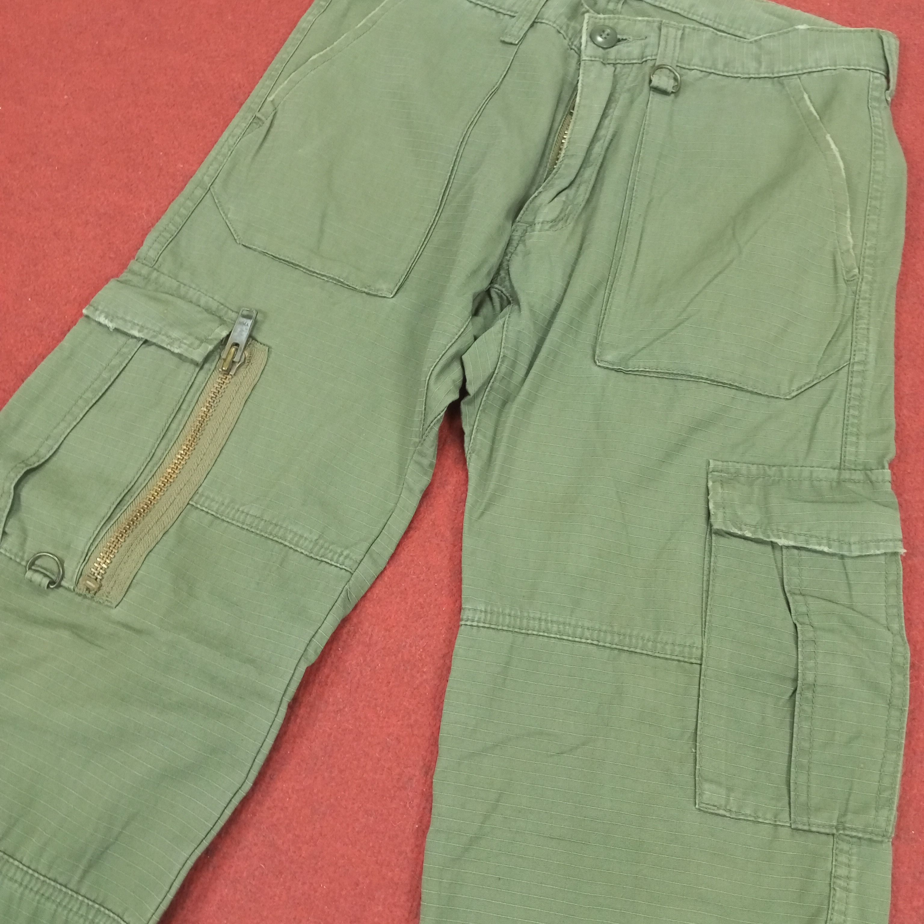 Alpha Industries × Vintage Alpha Industries Cargo Pocket Style Pants Size US 31 - 16 Thumbnail