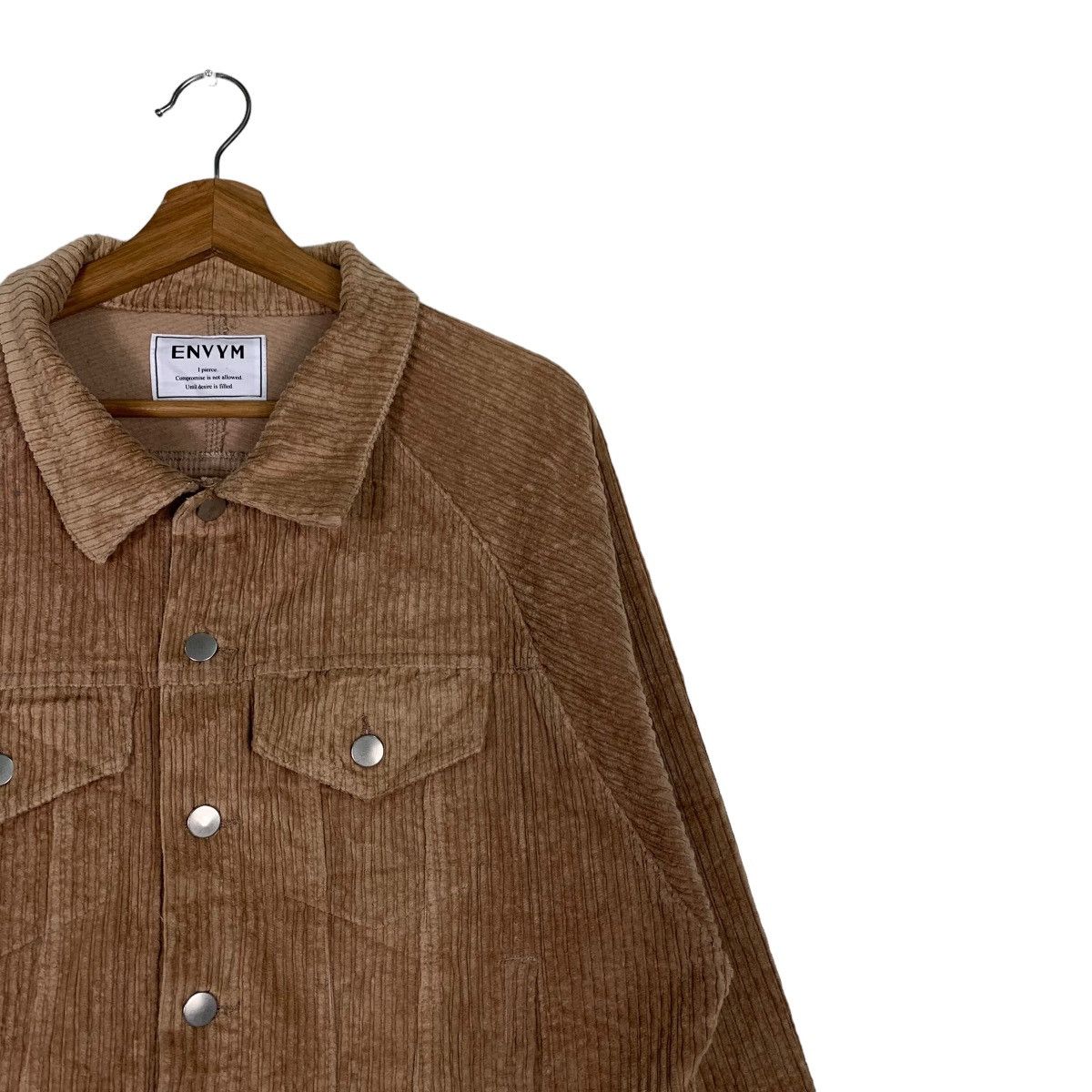 Japanese Brand ENVYM Corduroy Crop Jacket #0102-C6 Size US M / EU 48-50 / 2 - 6 Thumbnail