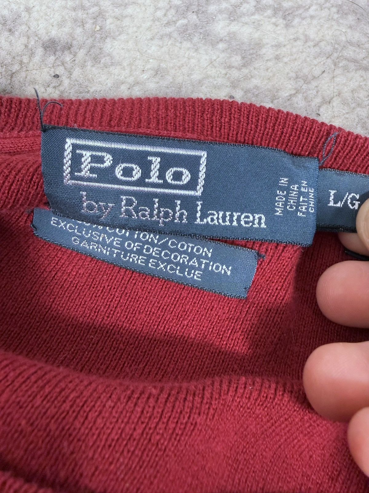 Polo Ralph Lauren Vintage Polo Ralph Lauren Cotton Sweater Size US L / EU 52-54 / 3 - 4 Thumbnail
