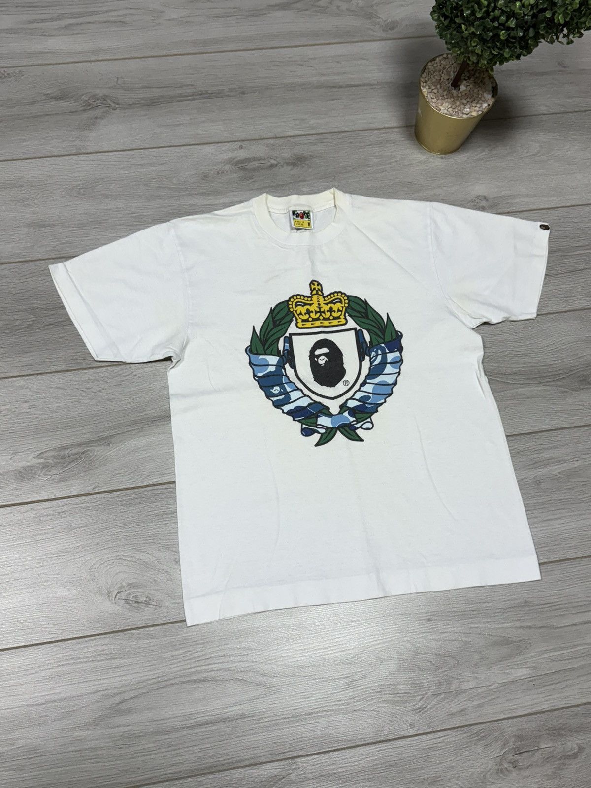 Bape Bape ape head crown camo tee shirt Japan Size US M / EU 48-50 / 2 - 7 Thumbnail
