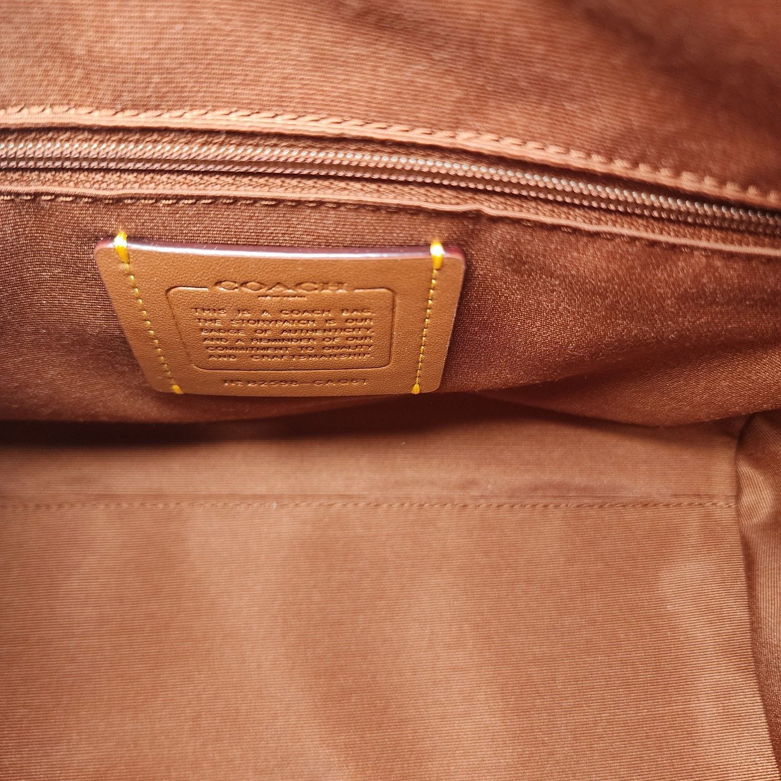 Coach Coach Rowan CAQ61 Satchel Bag Signature Canvas Orange Print Size ONE SIZE - 5 Thumbnail