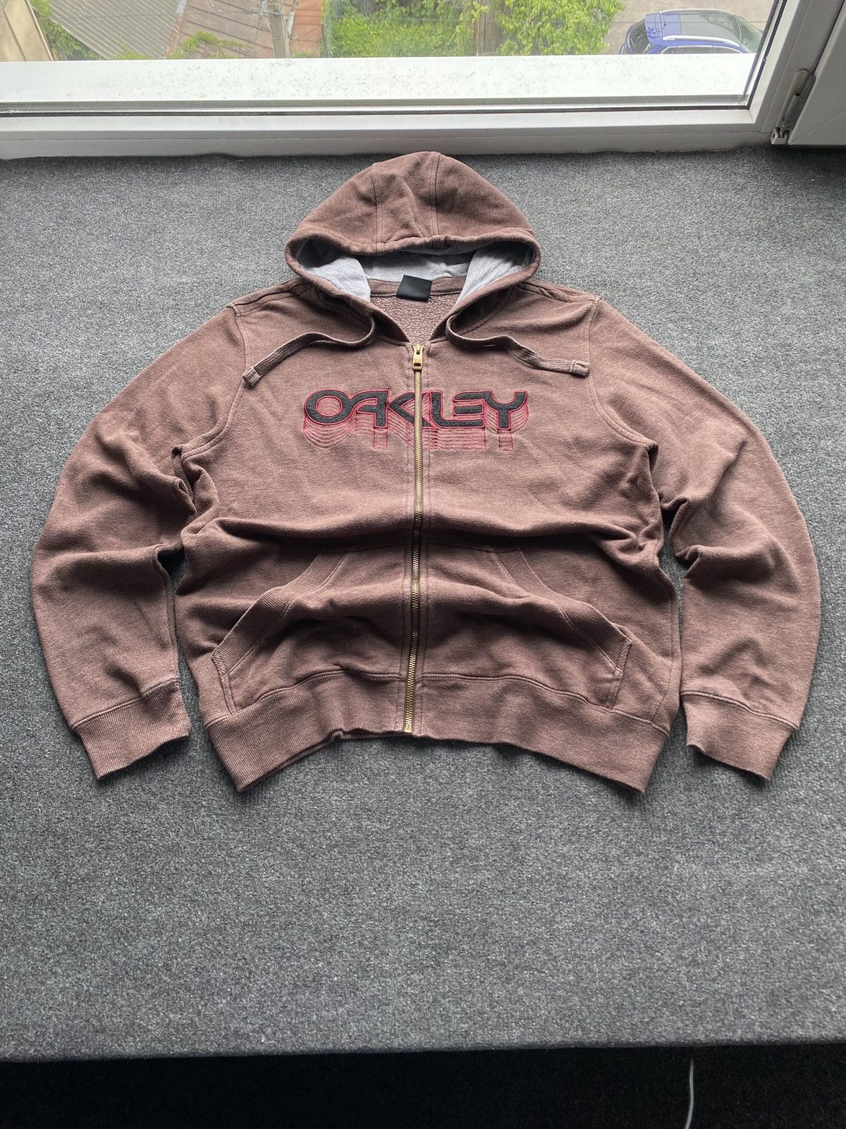 Oakley × Vintage Oakley y2k zip up hoodie | Grailed