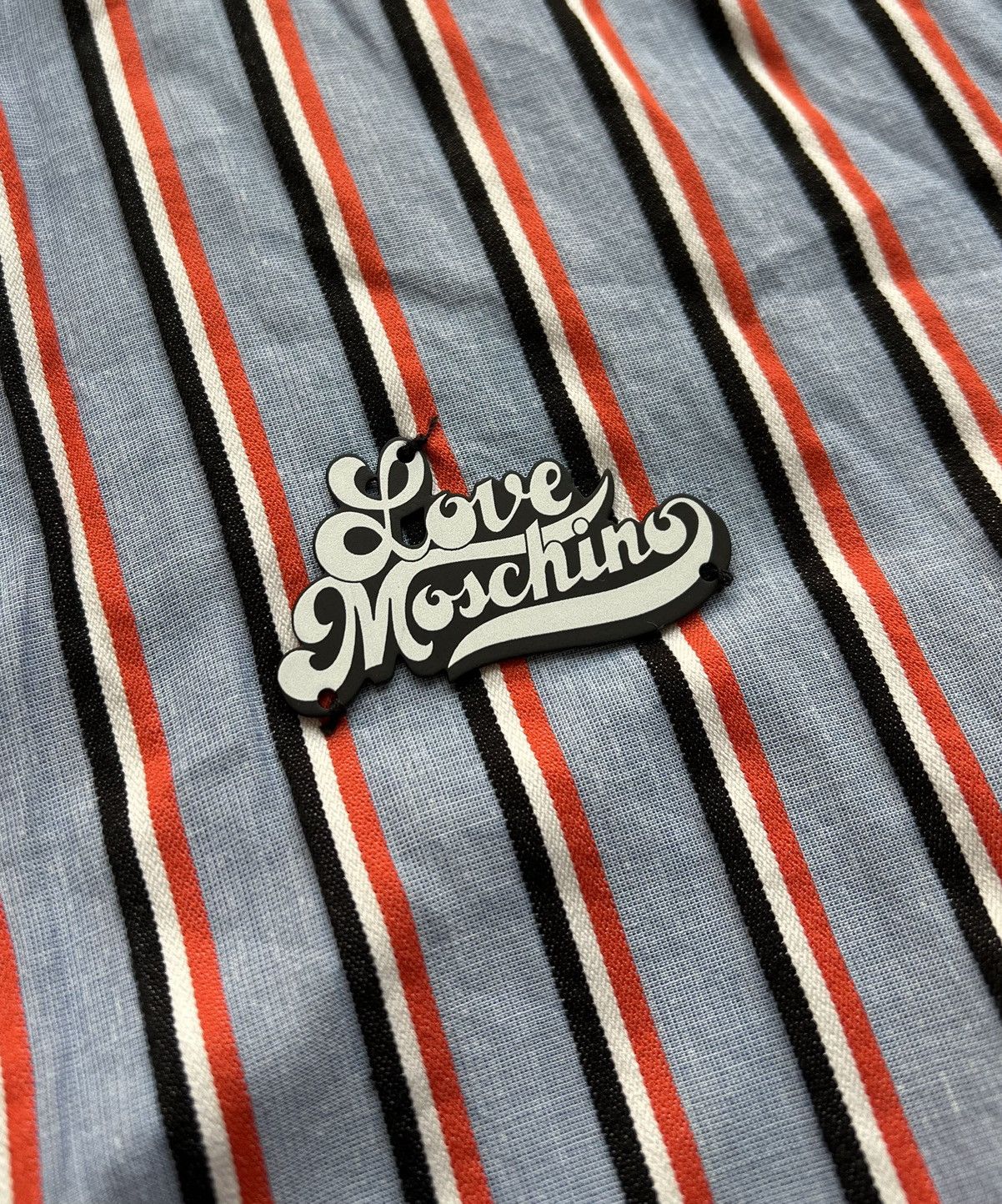 Love Moschino × Moschino Love Moschino Striped Button Up Dress Size M / US 6-8 / IT 42-44 - 8 Thumbnail