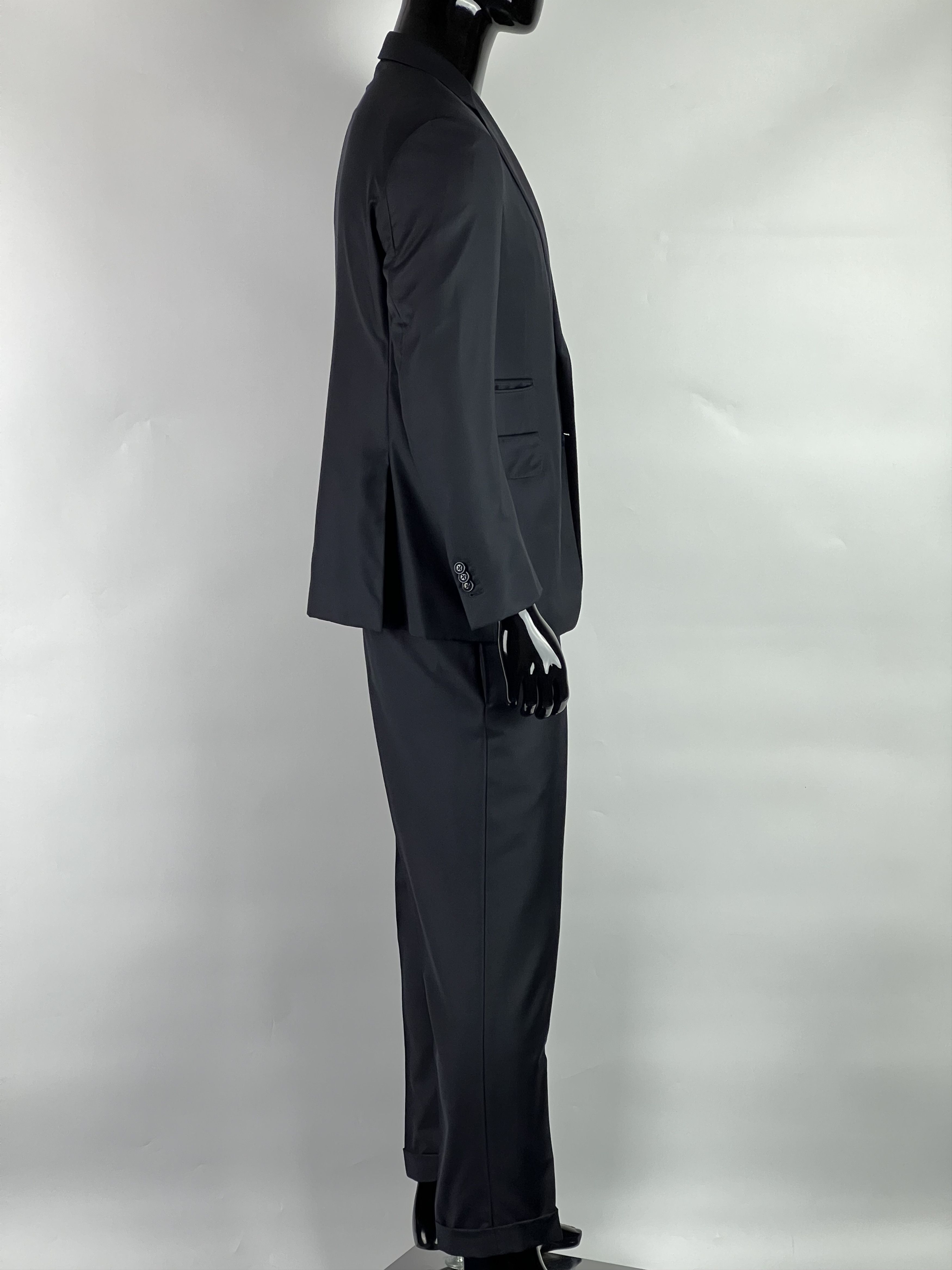 Ermenegildo Zegna Ermenegildo Zegna Trofeo Navy Blue Wool Suit Size EU50 Size 50R - 2 Thumbnail