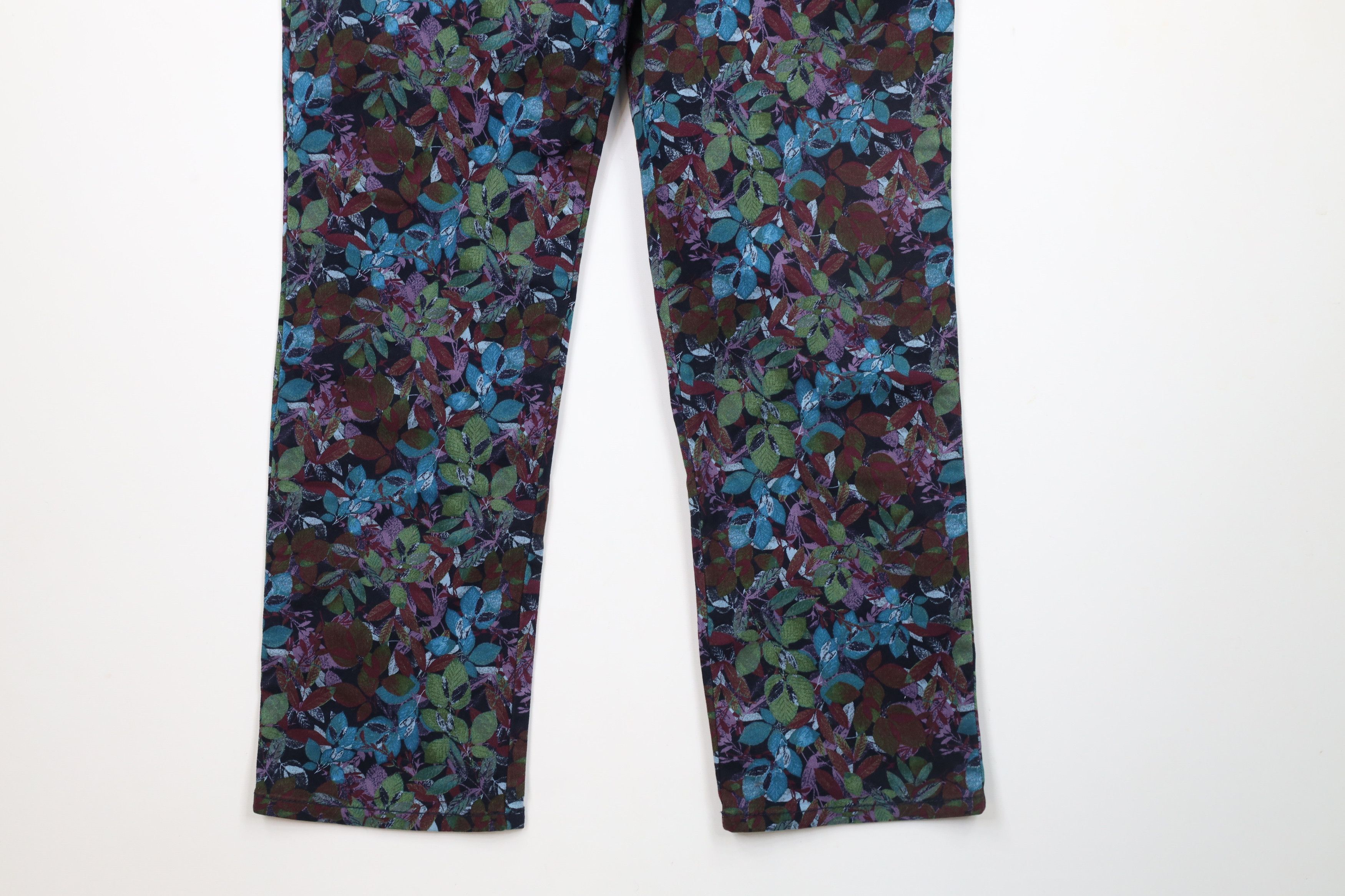 Vintage Deadstock Vintage Y2K 90s Streetwear Flower Denim Jeans Size 34" / US 12 / IT 48 - 4 Thumbnail