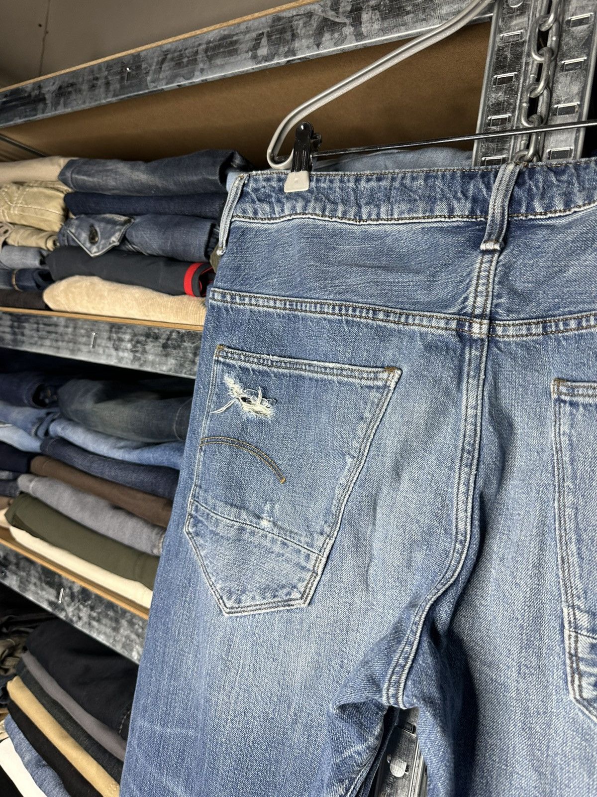 G-Star G-Star Raw Restored Denim Jeans Distressed Mens W34 L34 Size US 34 / EU 50 - 8 Thumbnail
