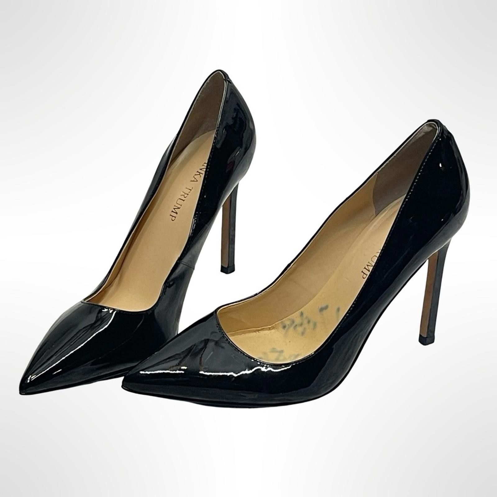 Other Ivanka Trump pointed toe Black Leather Pumps in size 7 Size US 7 / IT 37 - 1 Thumbnail