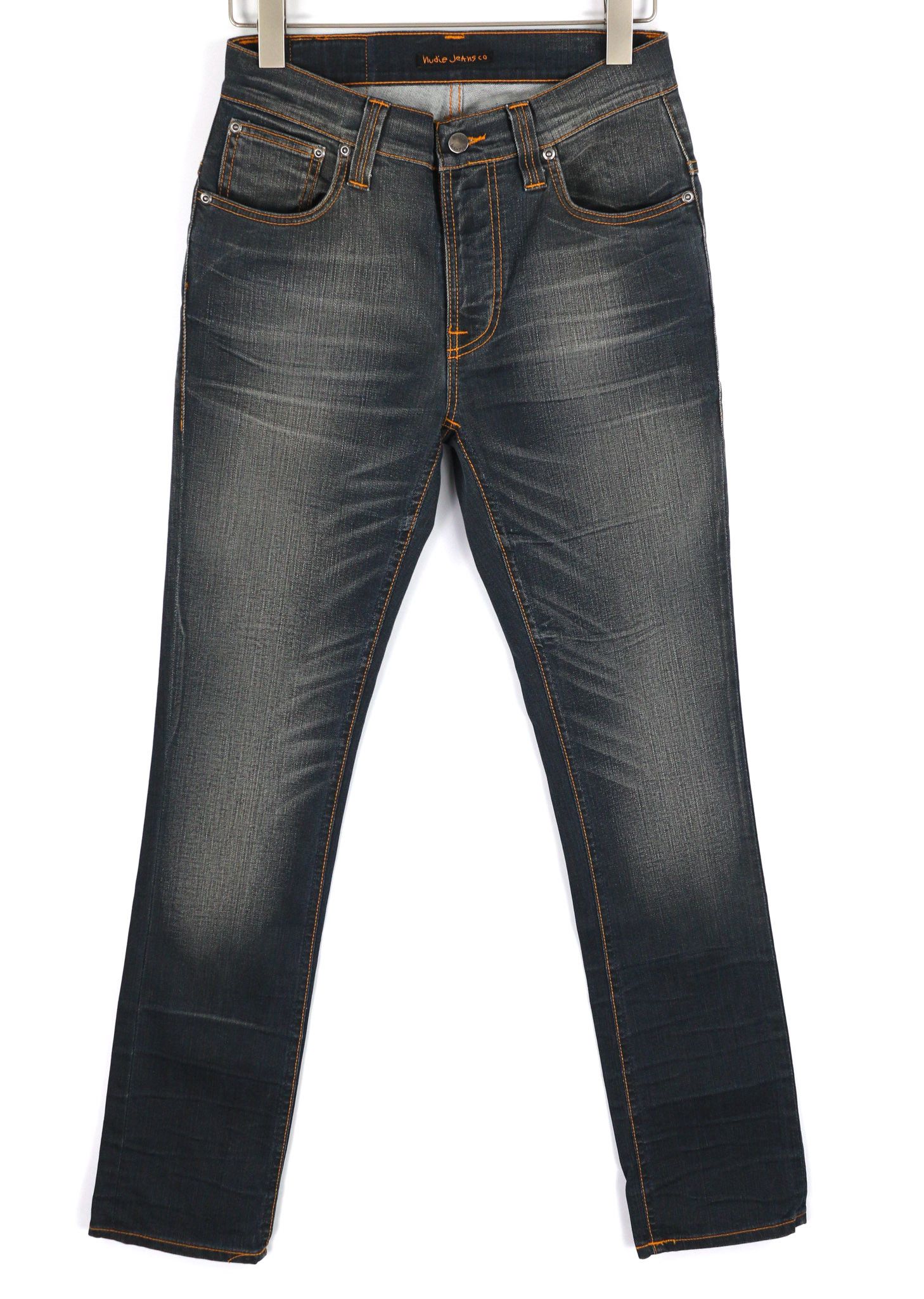 Nudie Jeans THIN FINN W31/L32 Grey Authent Washed Jeans 82701 Size US 31 - 2 Thumbnail
