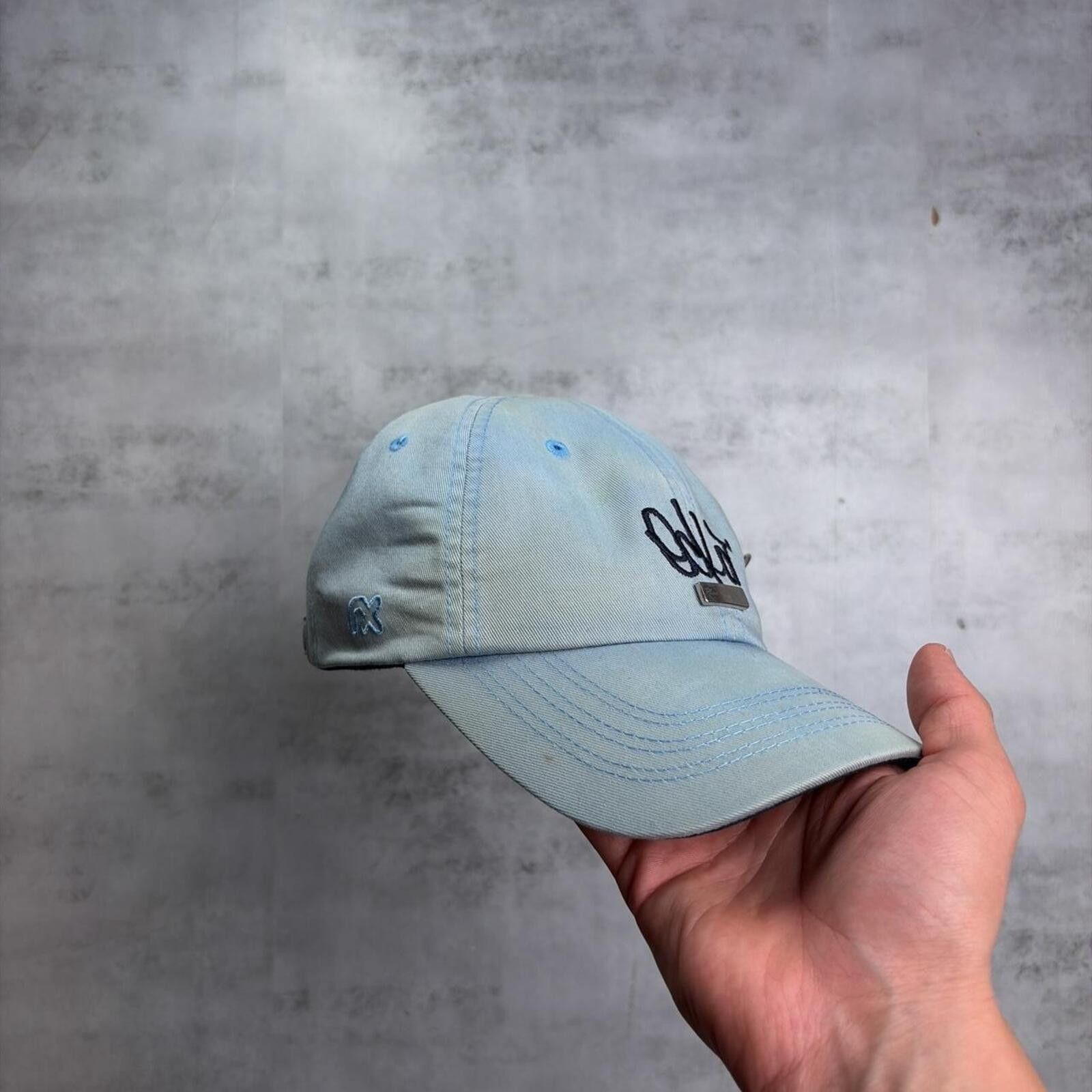 Ecko Unltd. Y2K Light Blue Ecko Unltd Grunge Skater Baseball Hat Size ONE SIZE - 3 Thumbnail